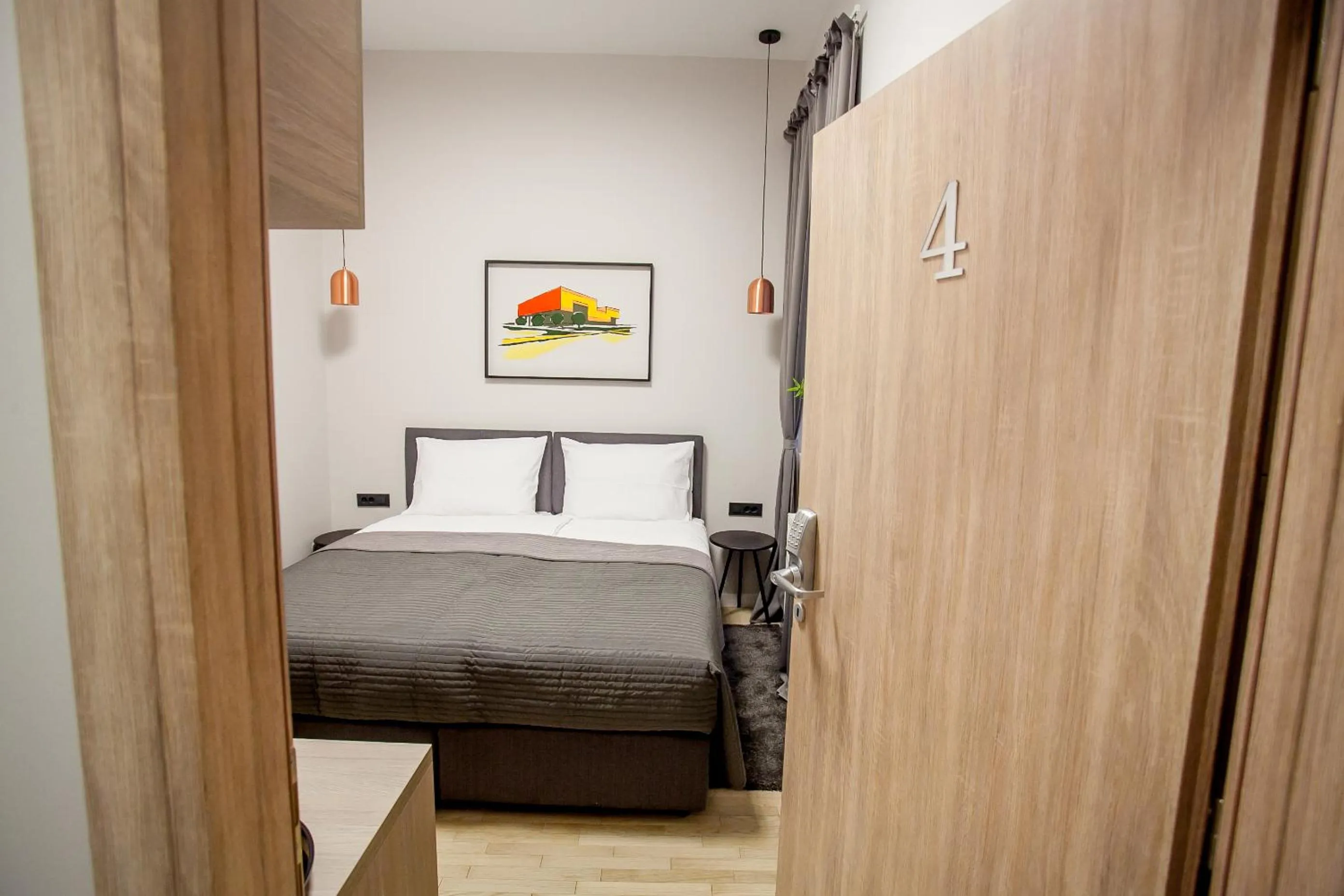 Bed in Zagreb City Vibe Apartments & Rooms