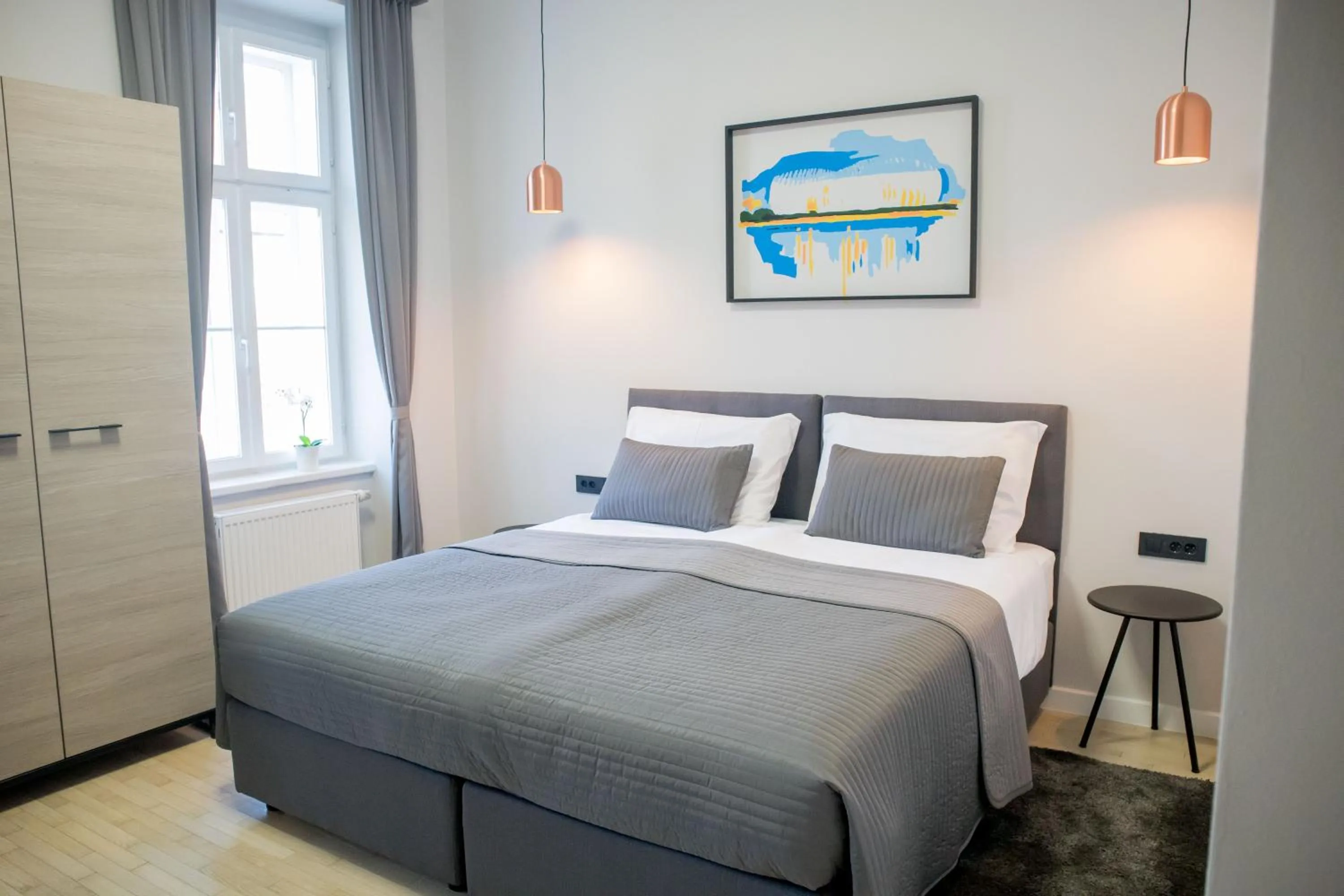 Bed in Zagreb City Vibe Apartments & Rooms