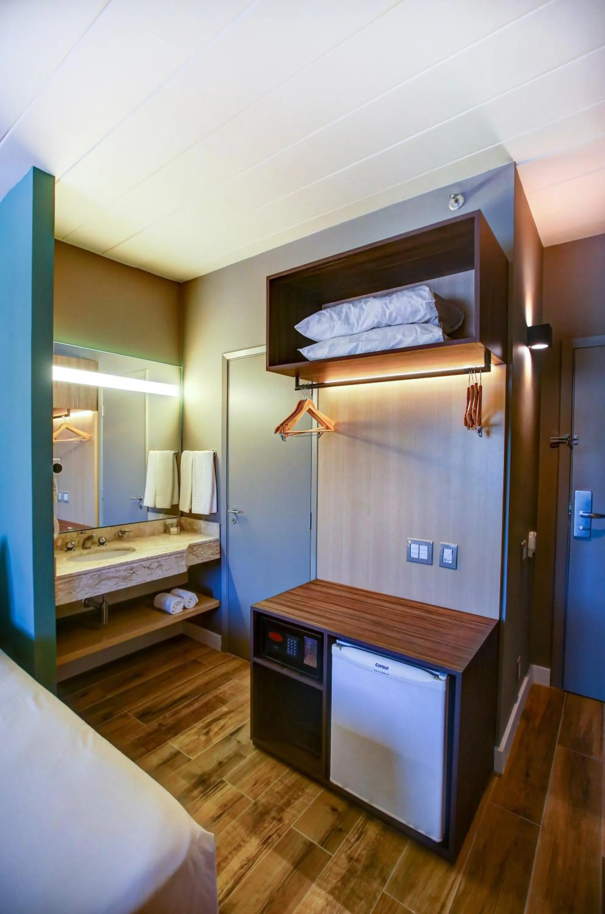 Bathroom, Bed in Cyan Resort by Atlantica