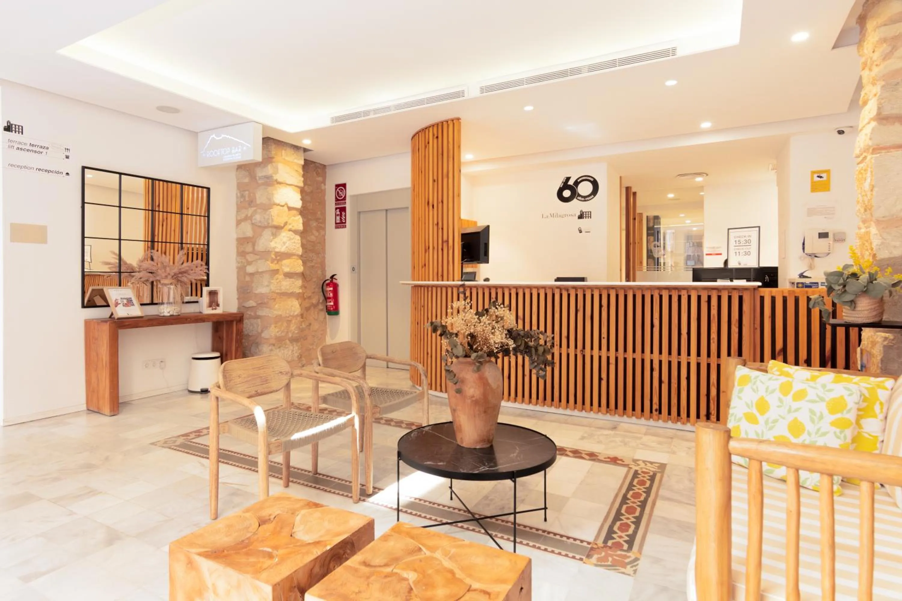 Lobby or reception in Hotel La Milagrosa