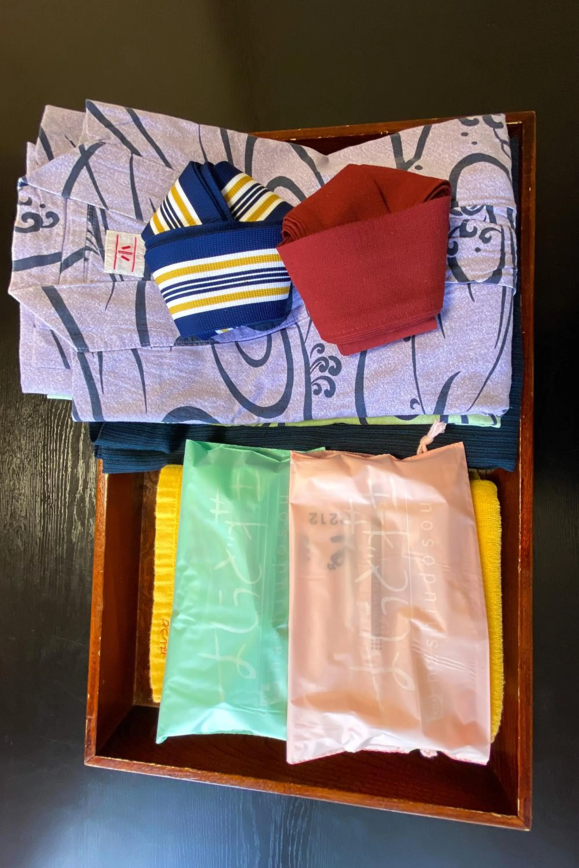 towels in Tango Onsen Hashiudosou