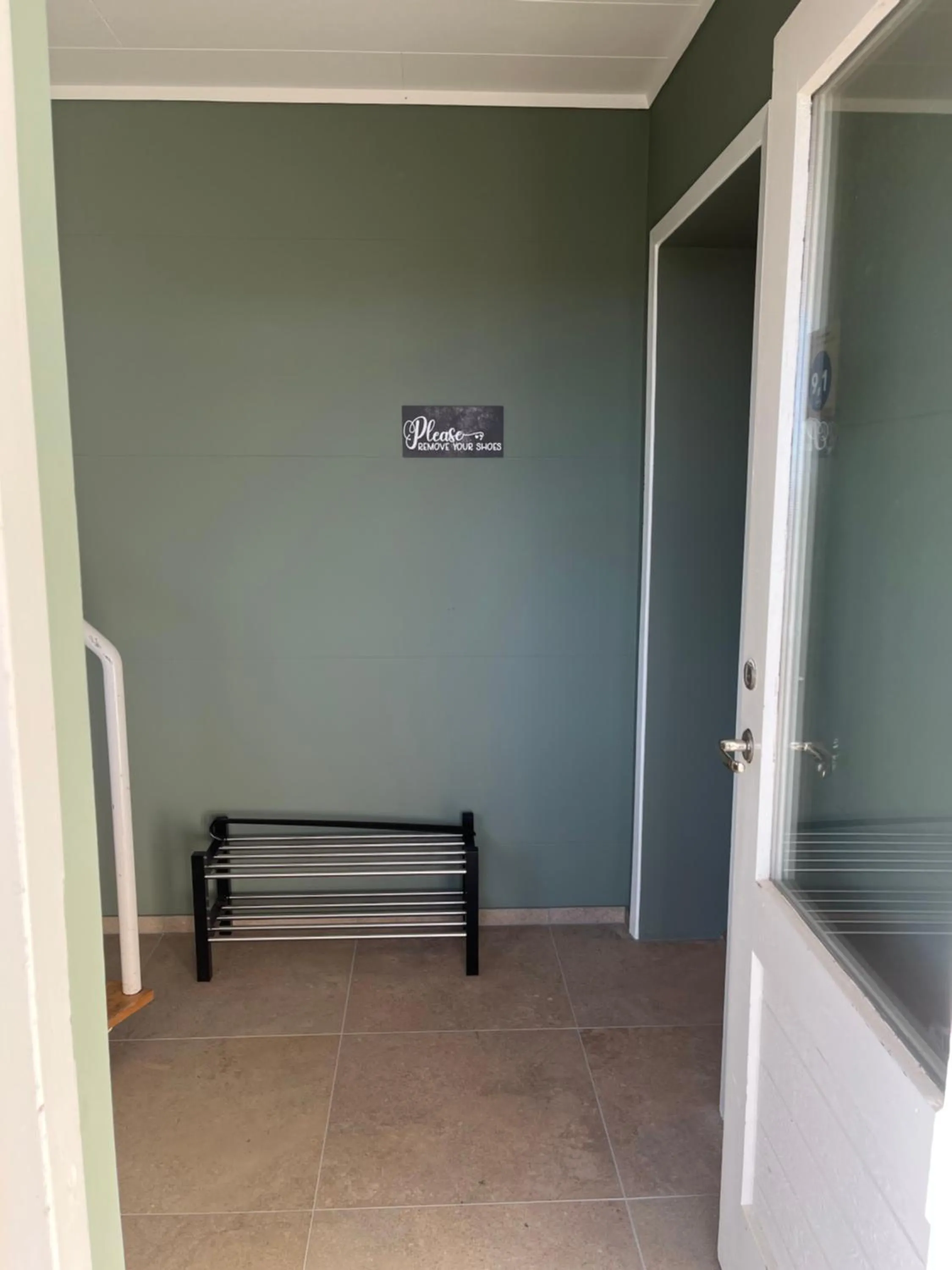 Facade/entrance in Guesthouse Hvammur by the Harbour