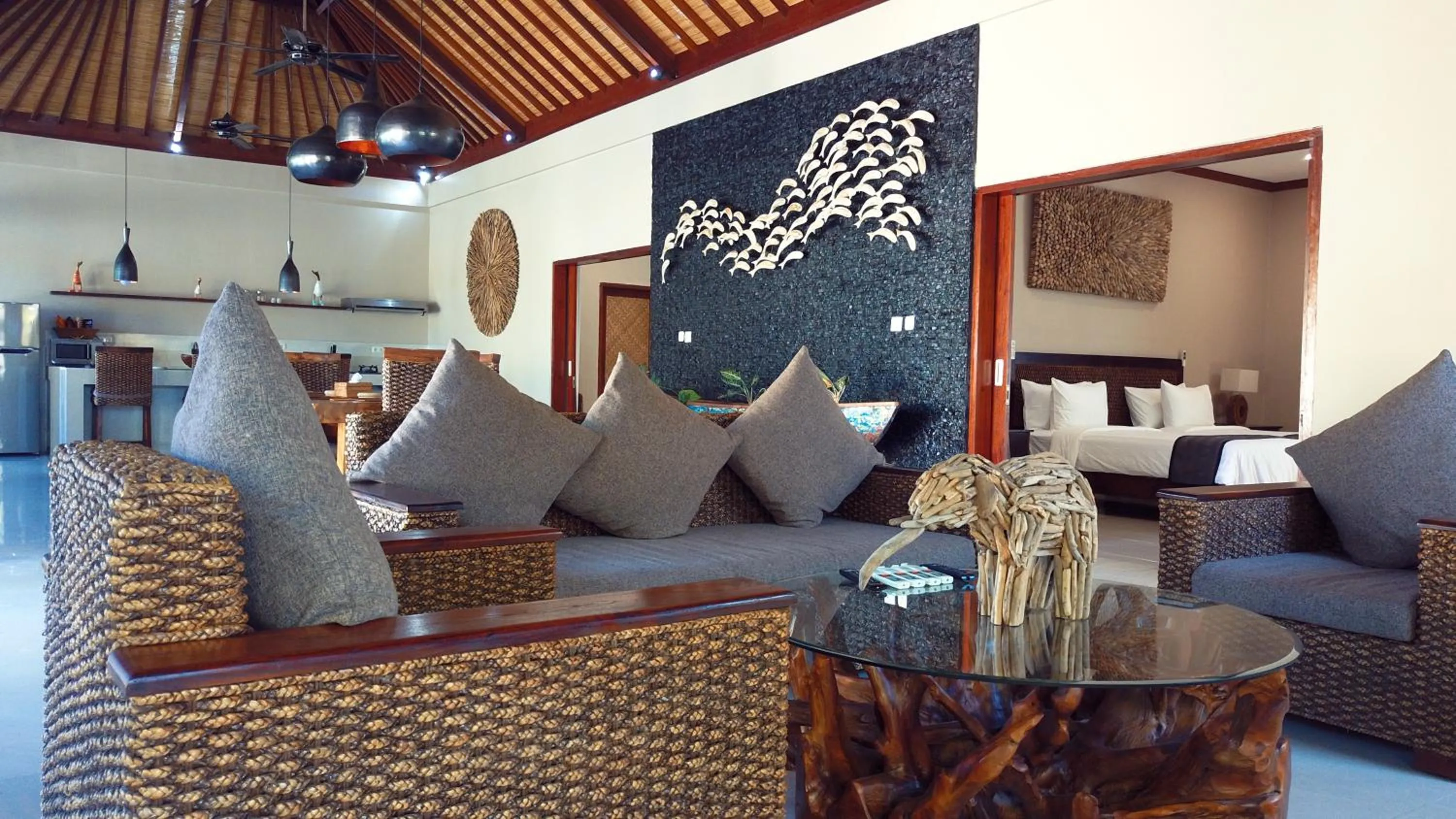 Living room in Gili Palms Villas
