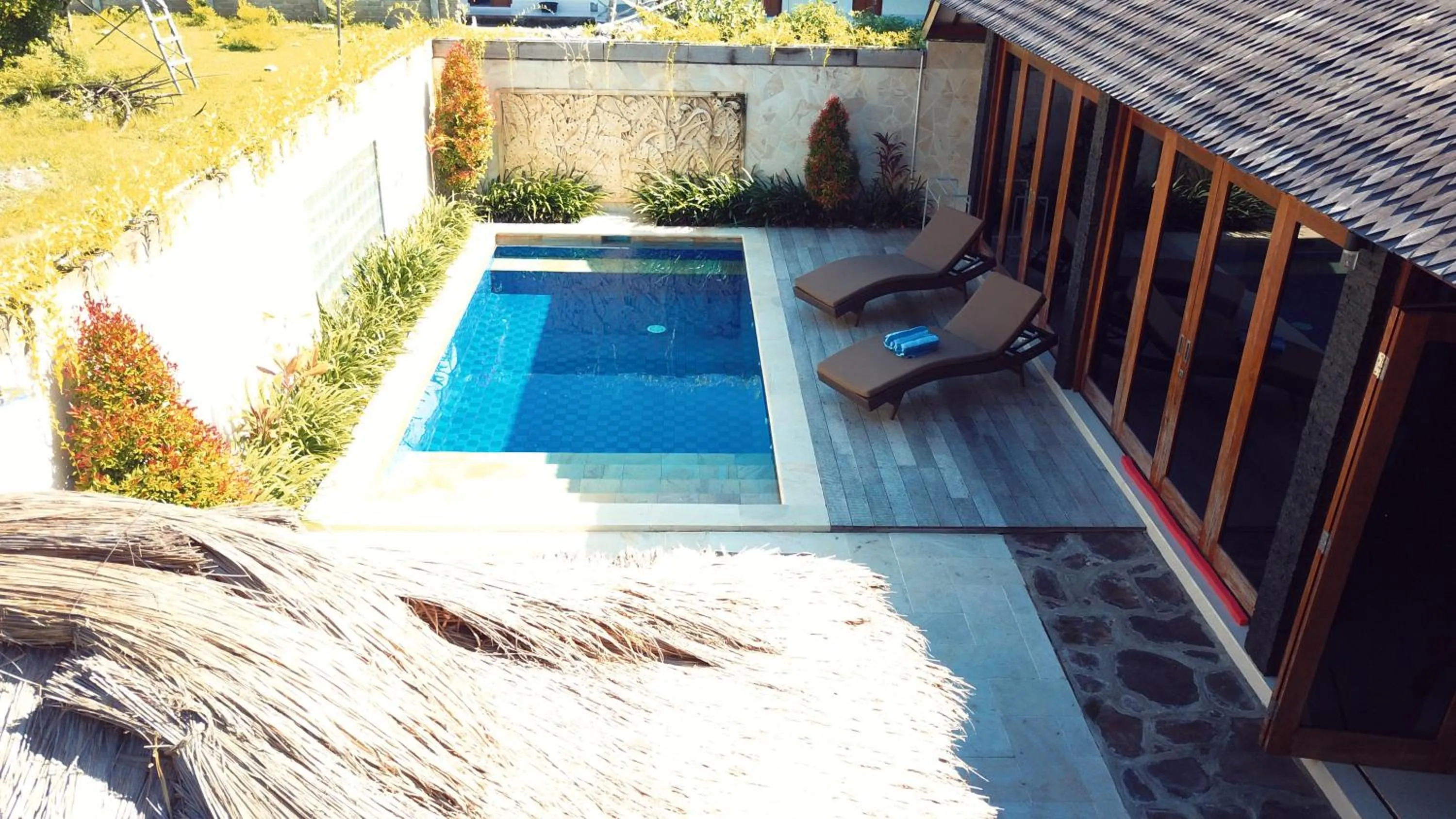 Pool view in Gili Palms Villas