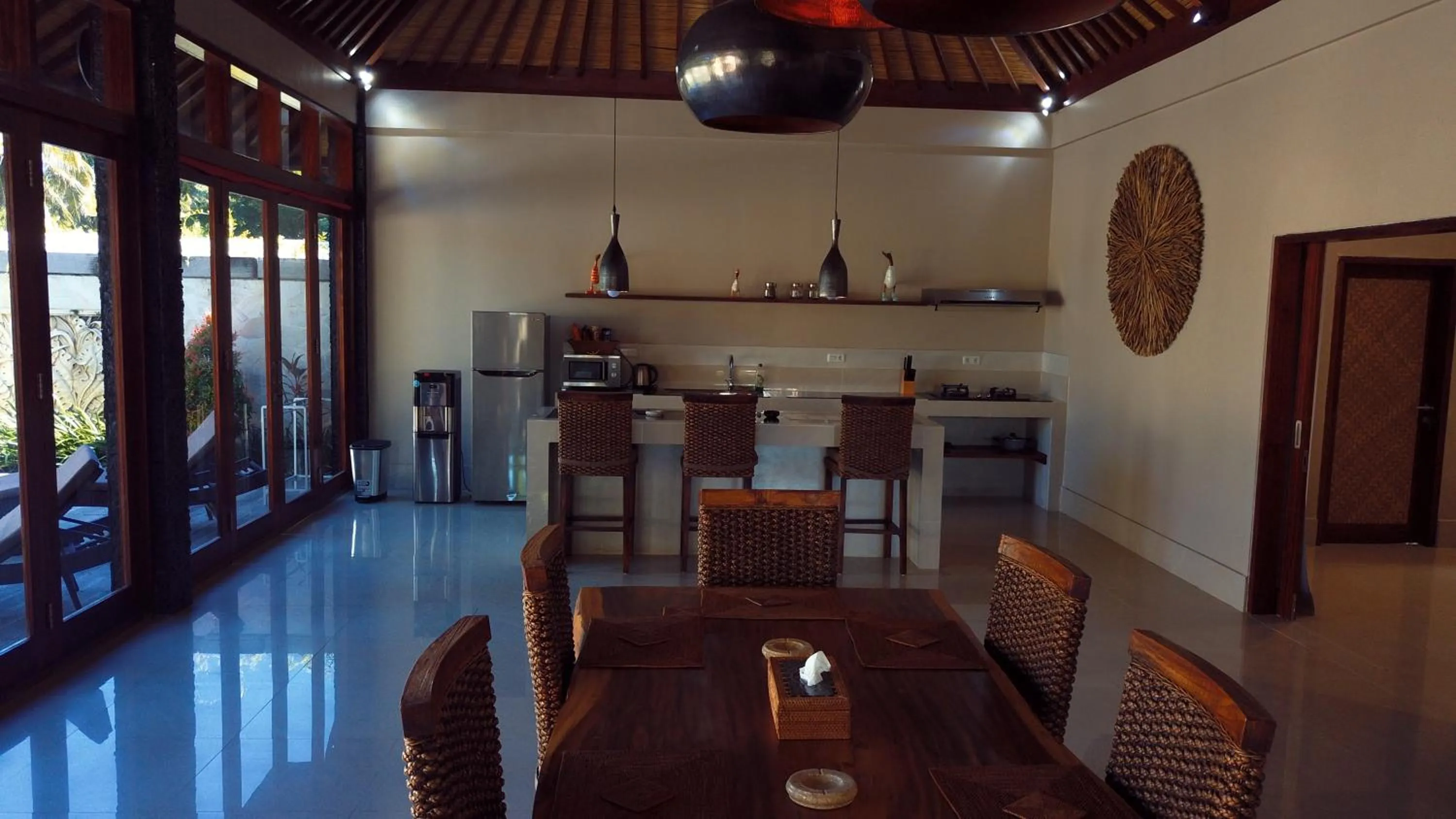 Dining area in Gili Palms Villas