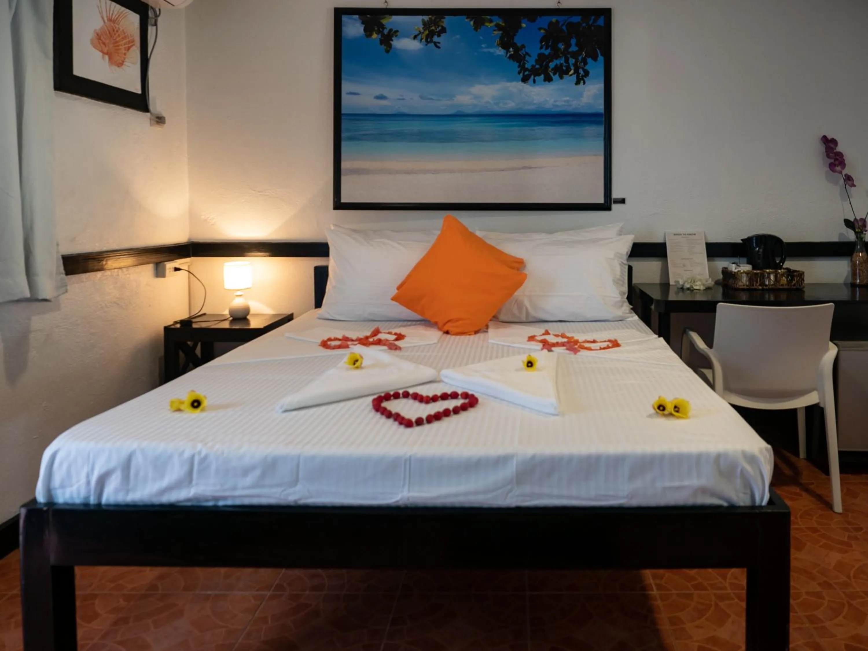 Bed in Hippocampus Beach Resort