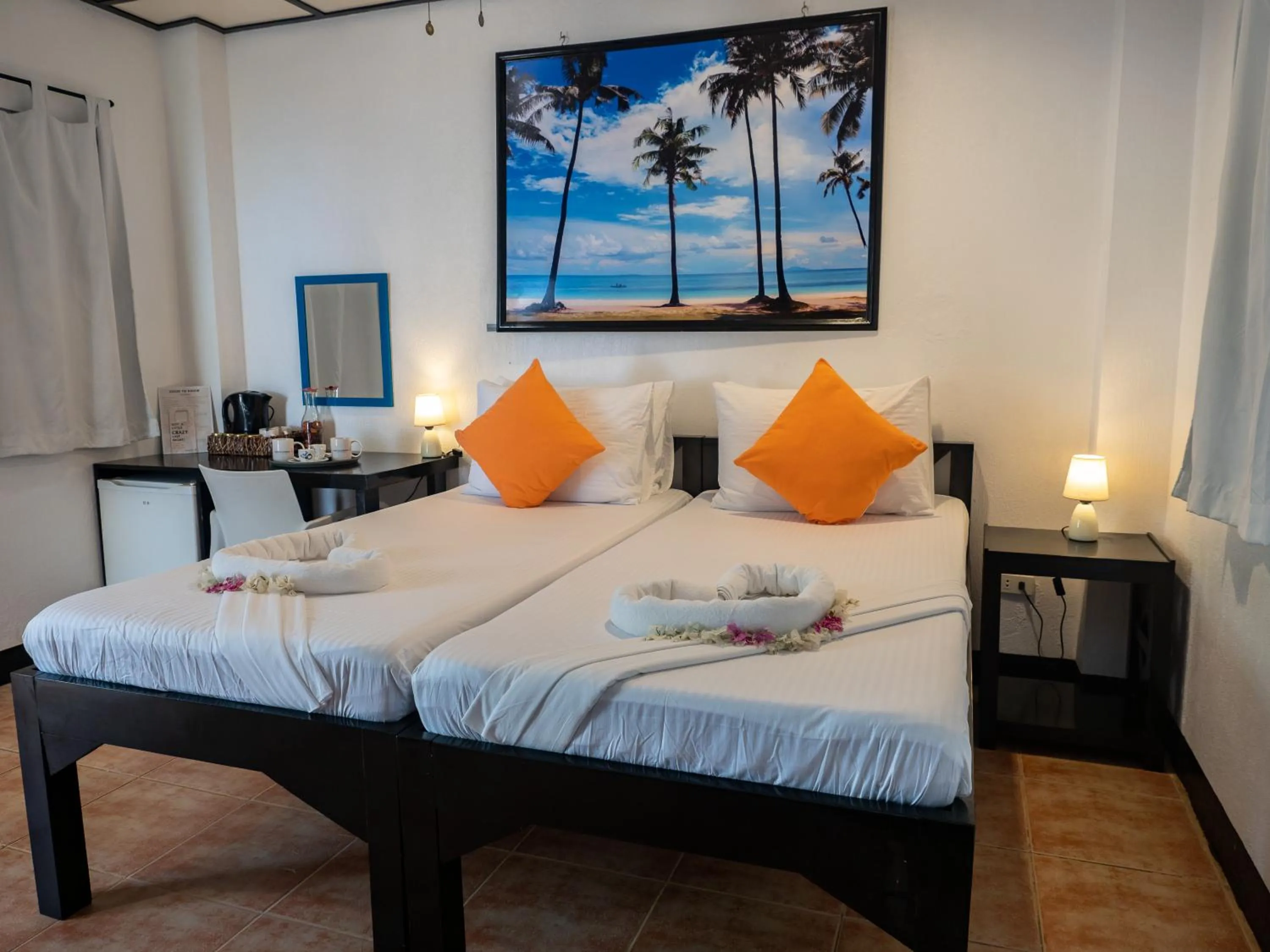 Bed in Hippocampus Beach Resort