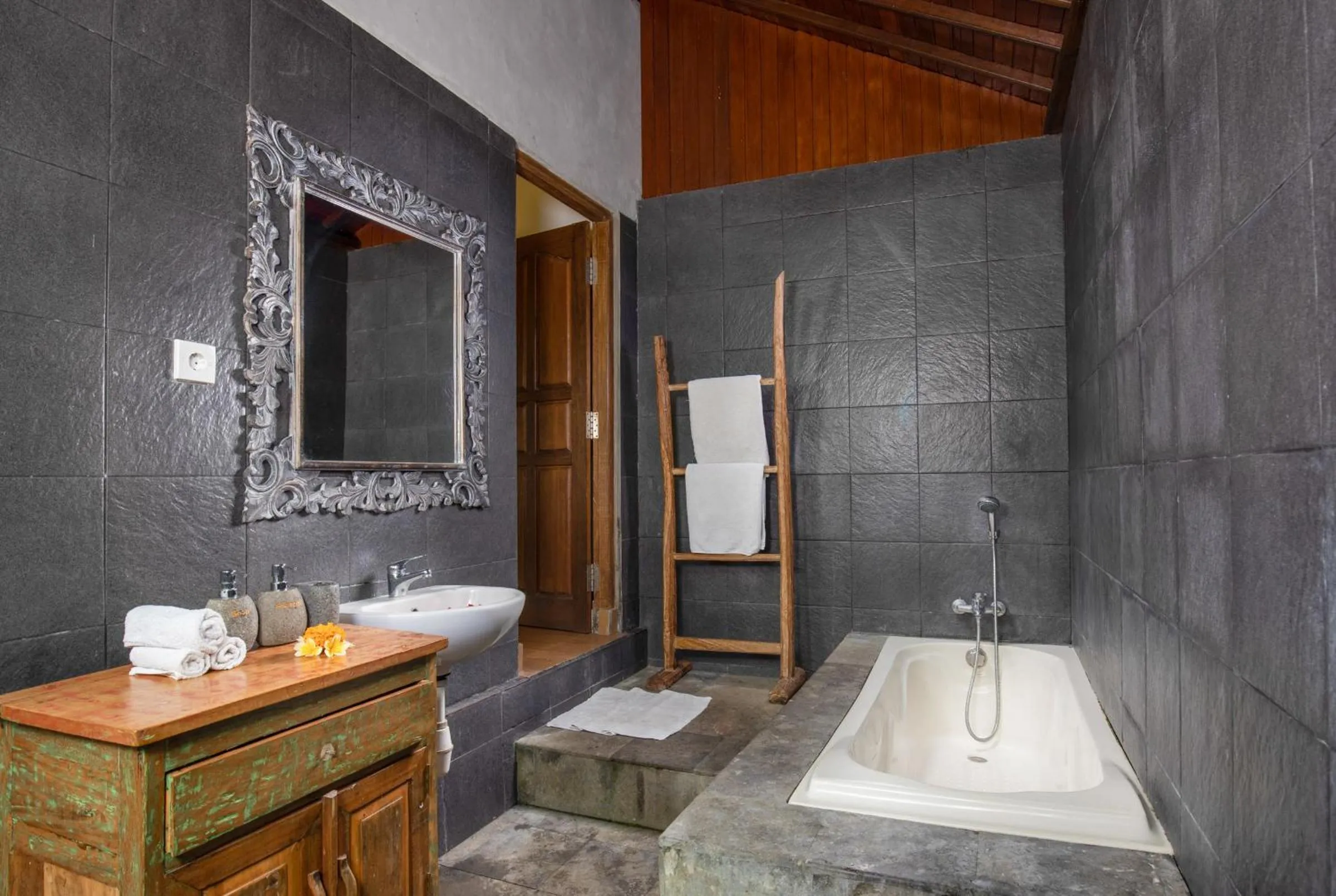 Bathroom in Secluded Jungle Villa