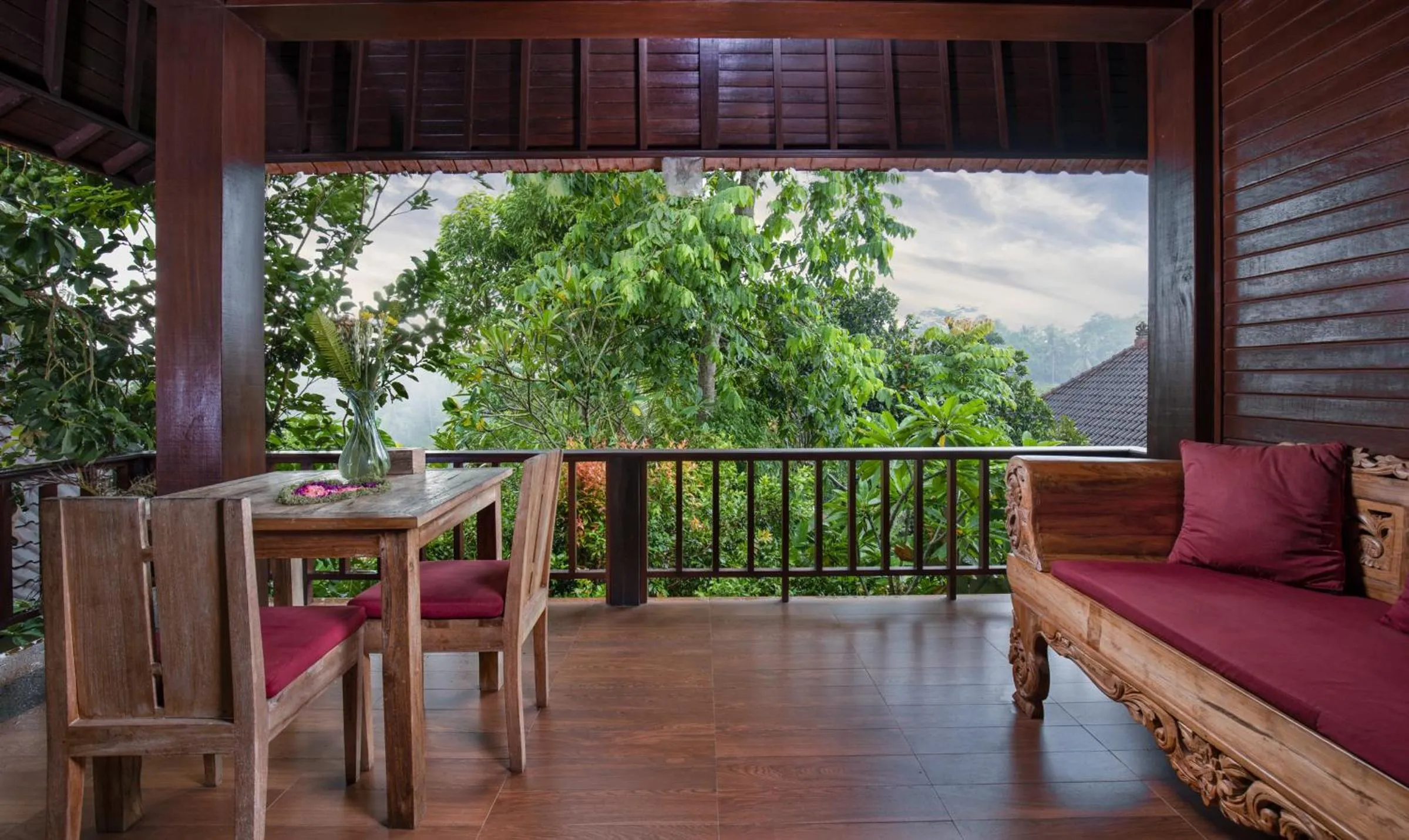 Balcony/Terrace in Secluded Jungle Villa