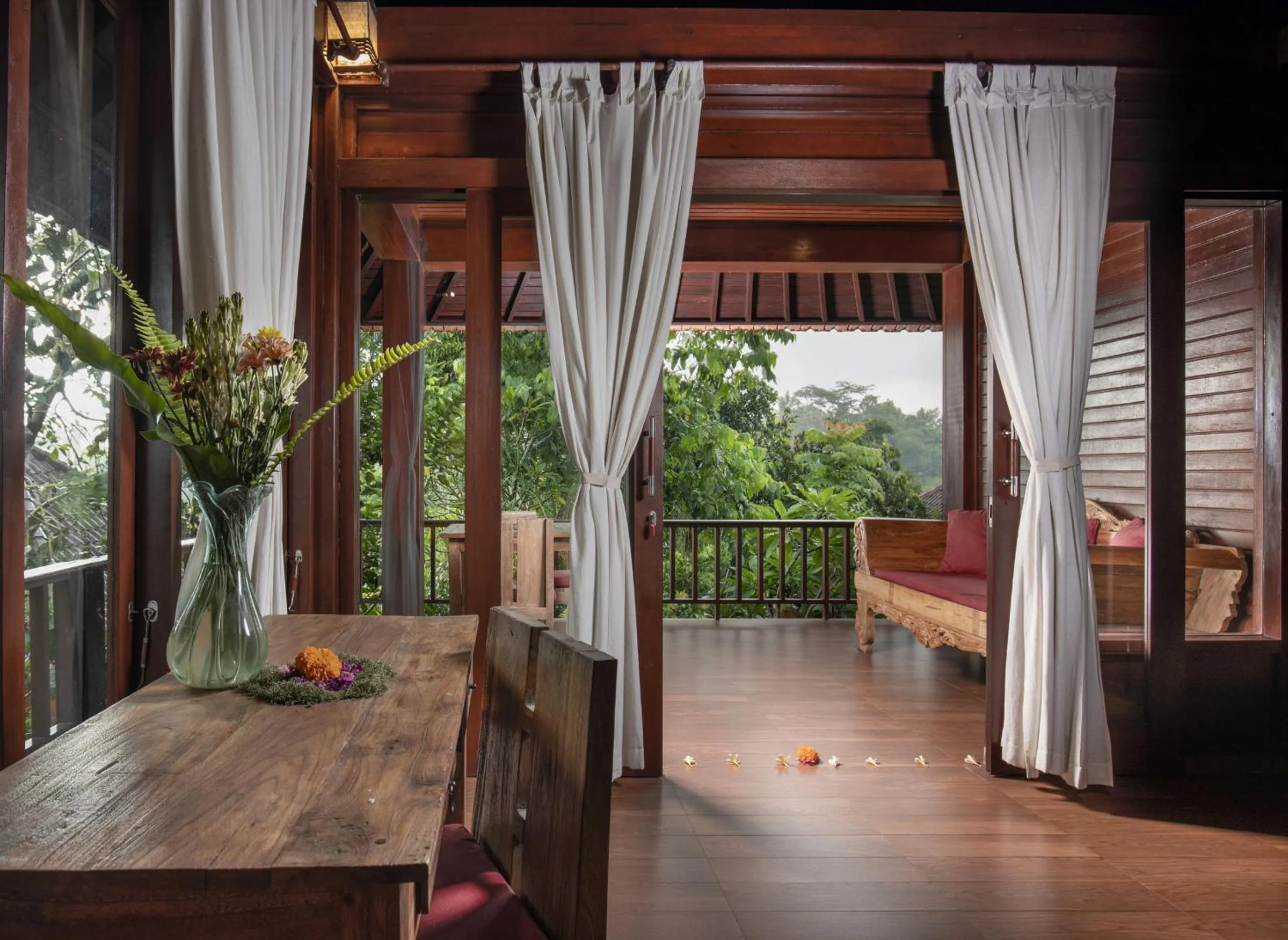 Balcony/Terrace in Secluded Jungle Villa