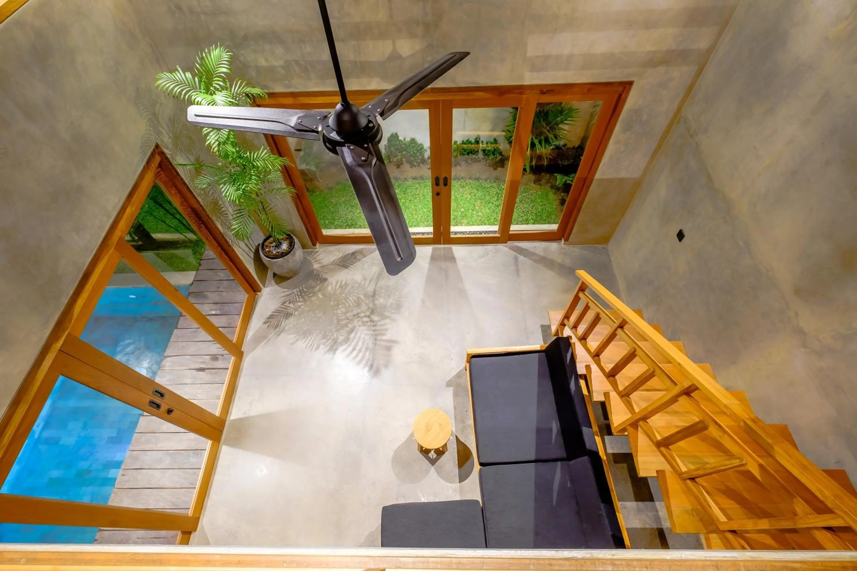 Living room in Canggu Wooden Green Paradise