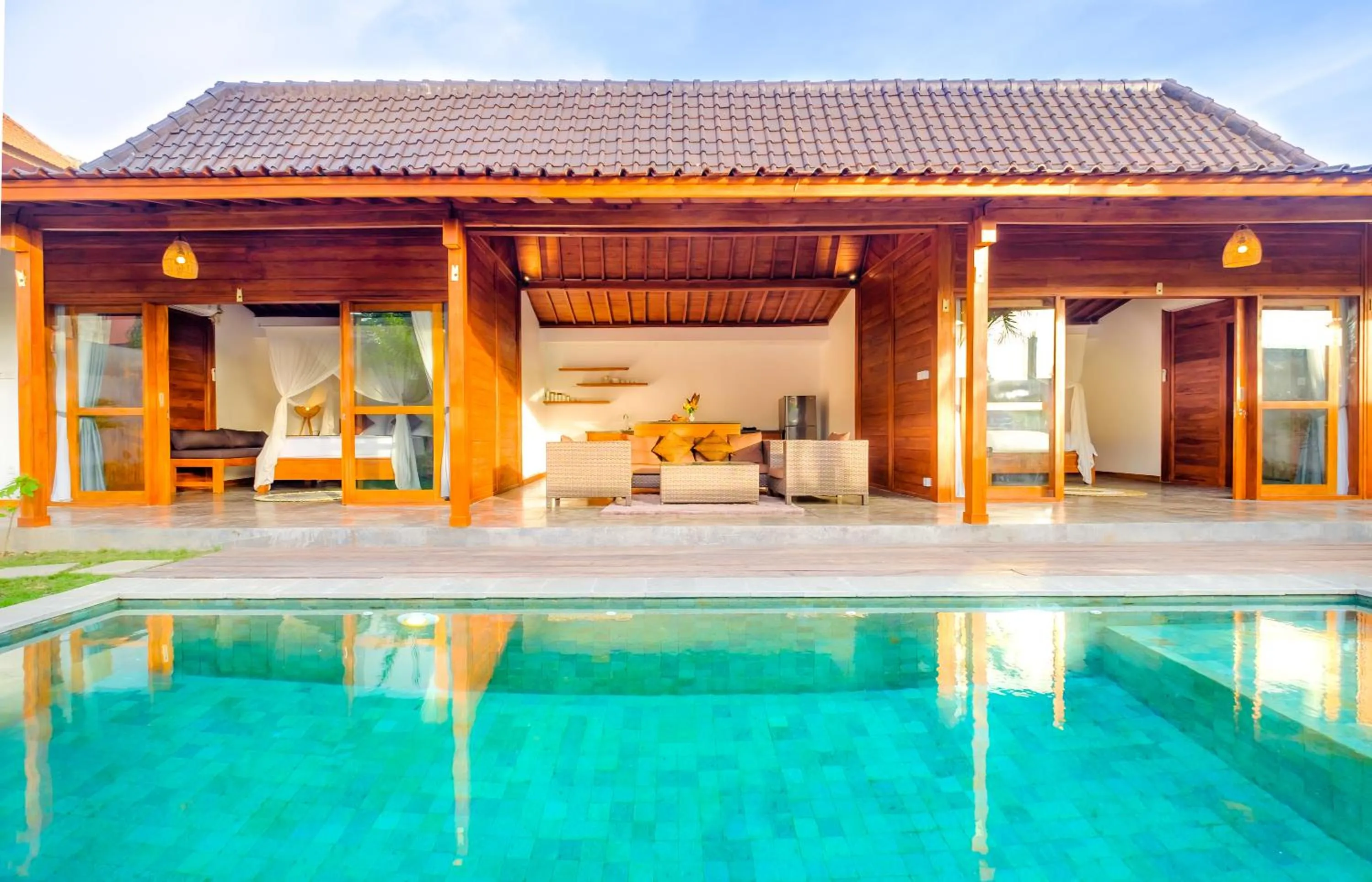 Property building in Canggu Wooden Green Paradise