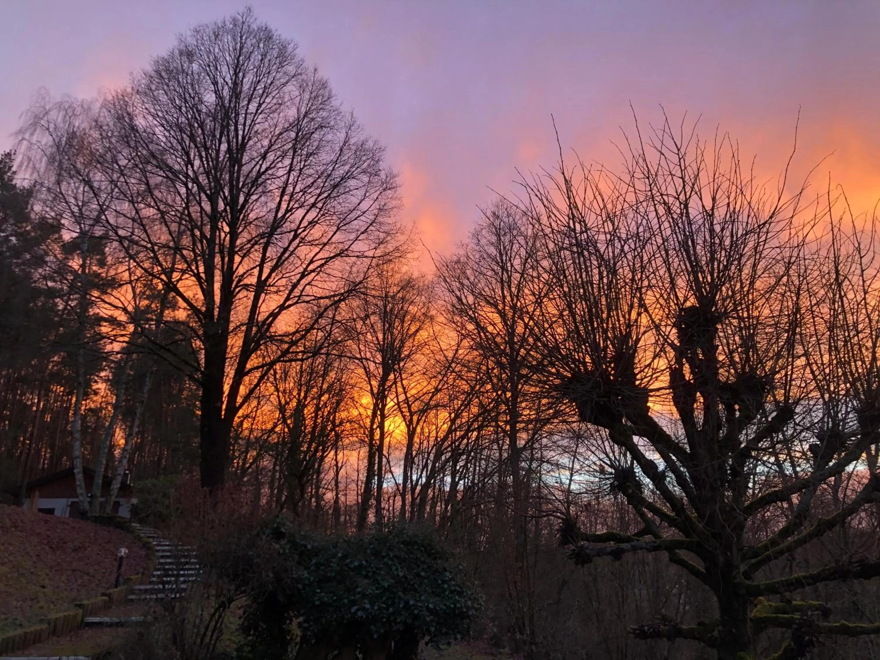 Sunset in Haus am Wald