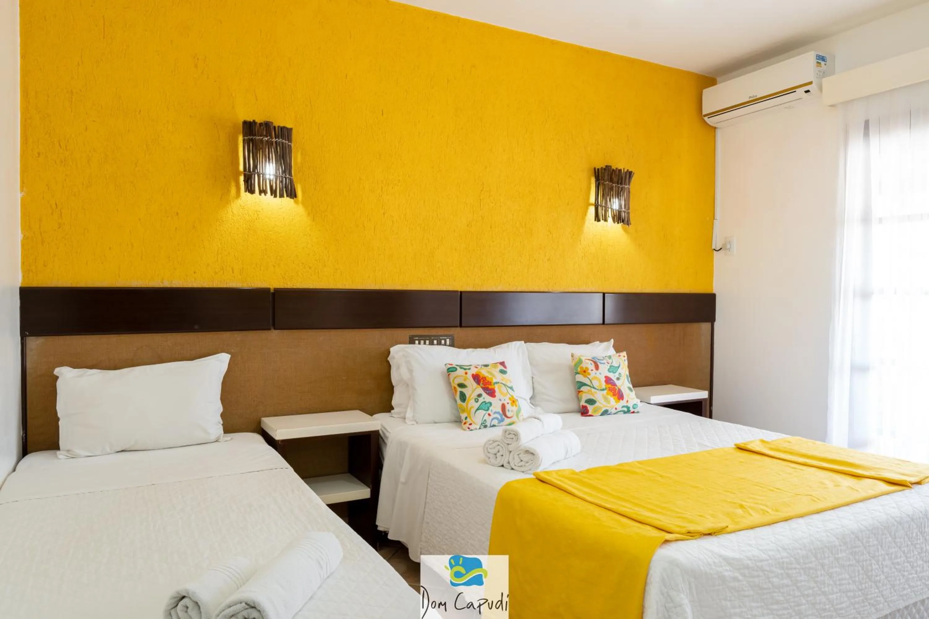 Bed in Pousada Dom Capudi