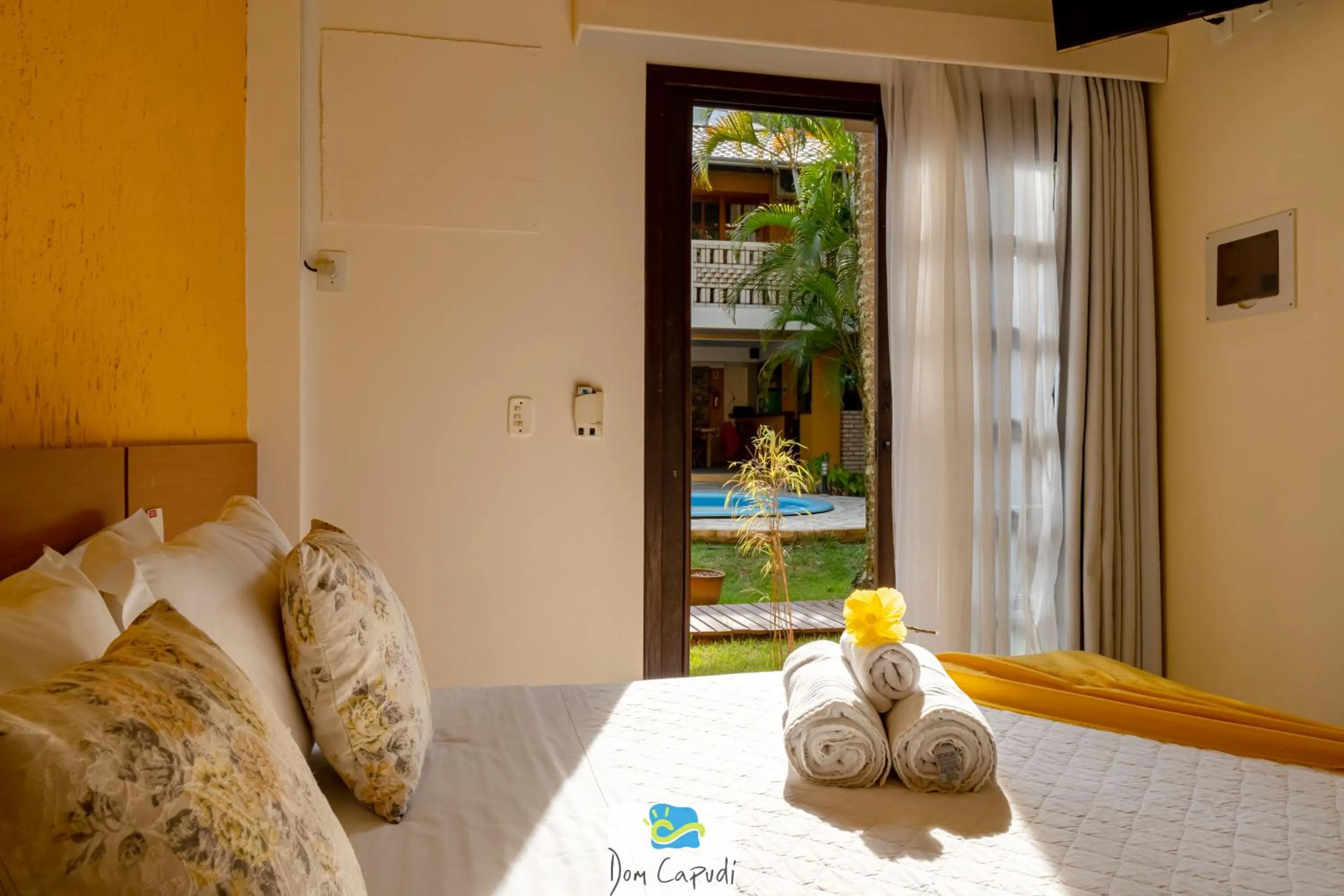 Bed in Pousada Dom Capudi