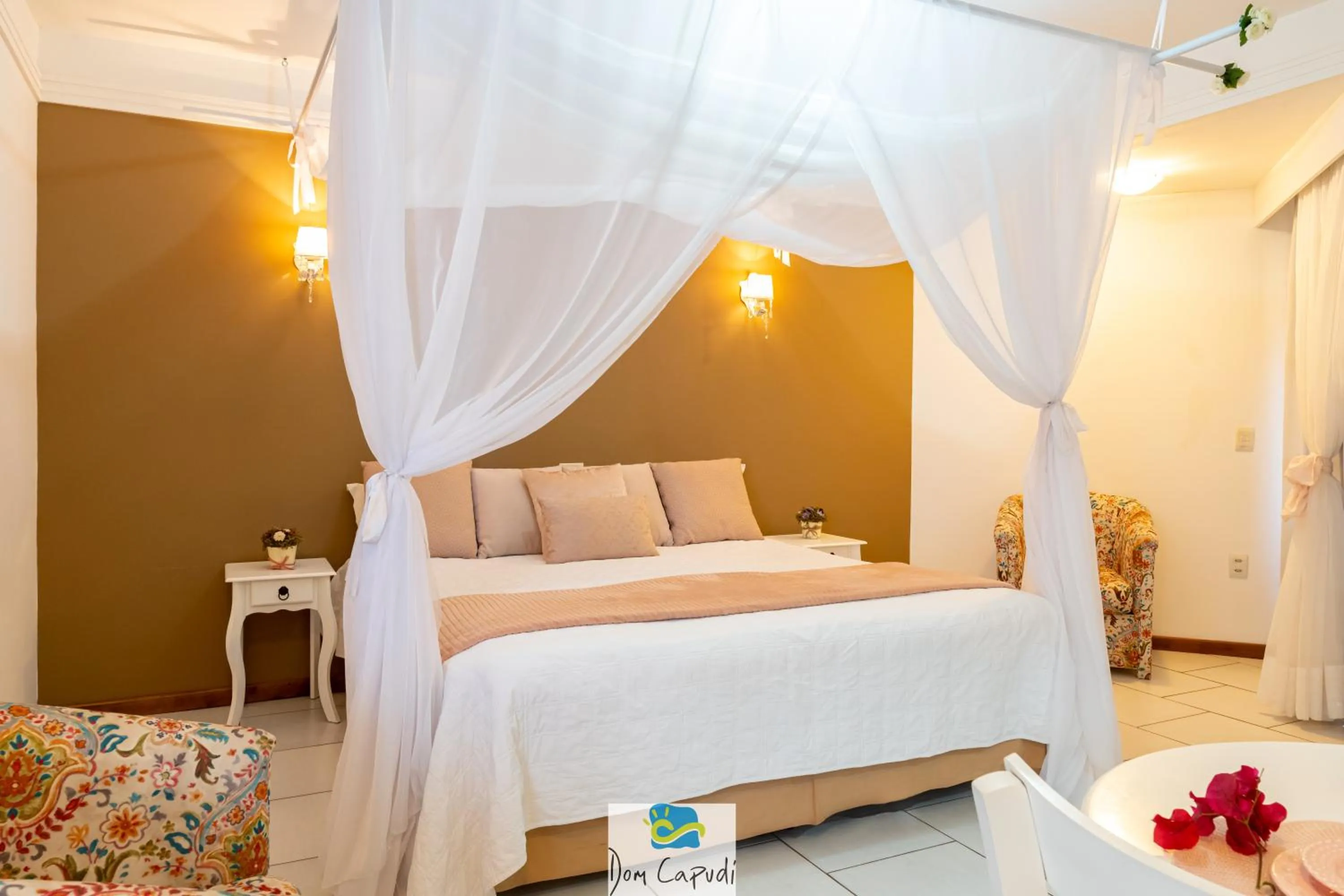 Bed in Pousada Dom Capudi