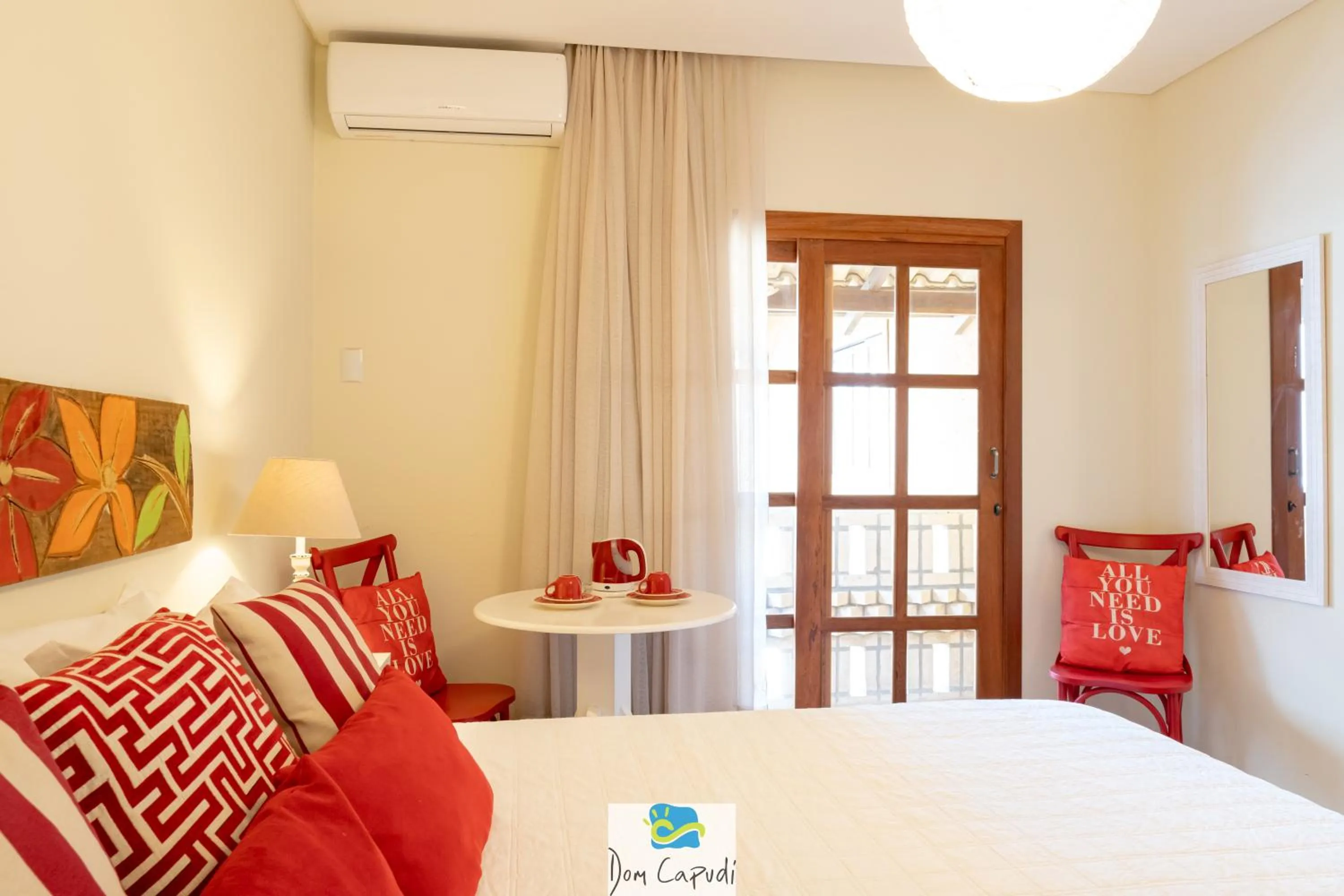 Bed in Pousada Dom Capudi