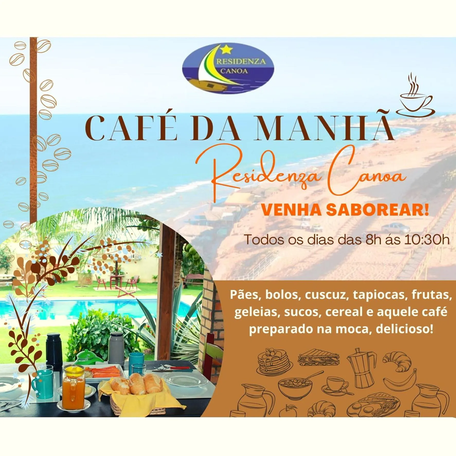 Meals in Residenza Canoa