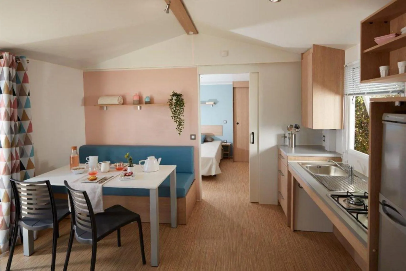 Kitchen or kitchenette in Camping Platja Cambrils
