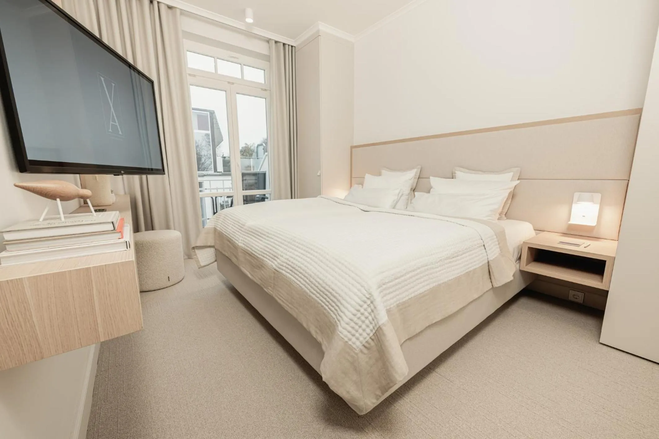 Balcony/Terrace, Bed in Villa Astoria - Kühlungsborn