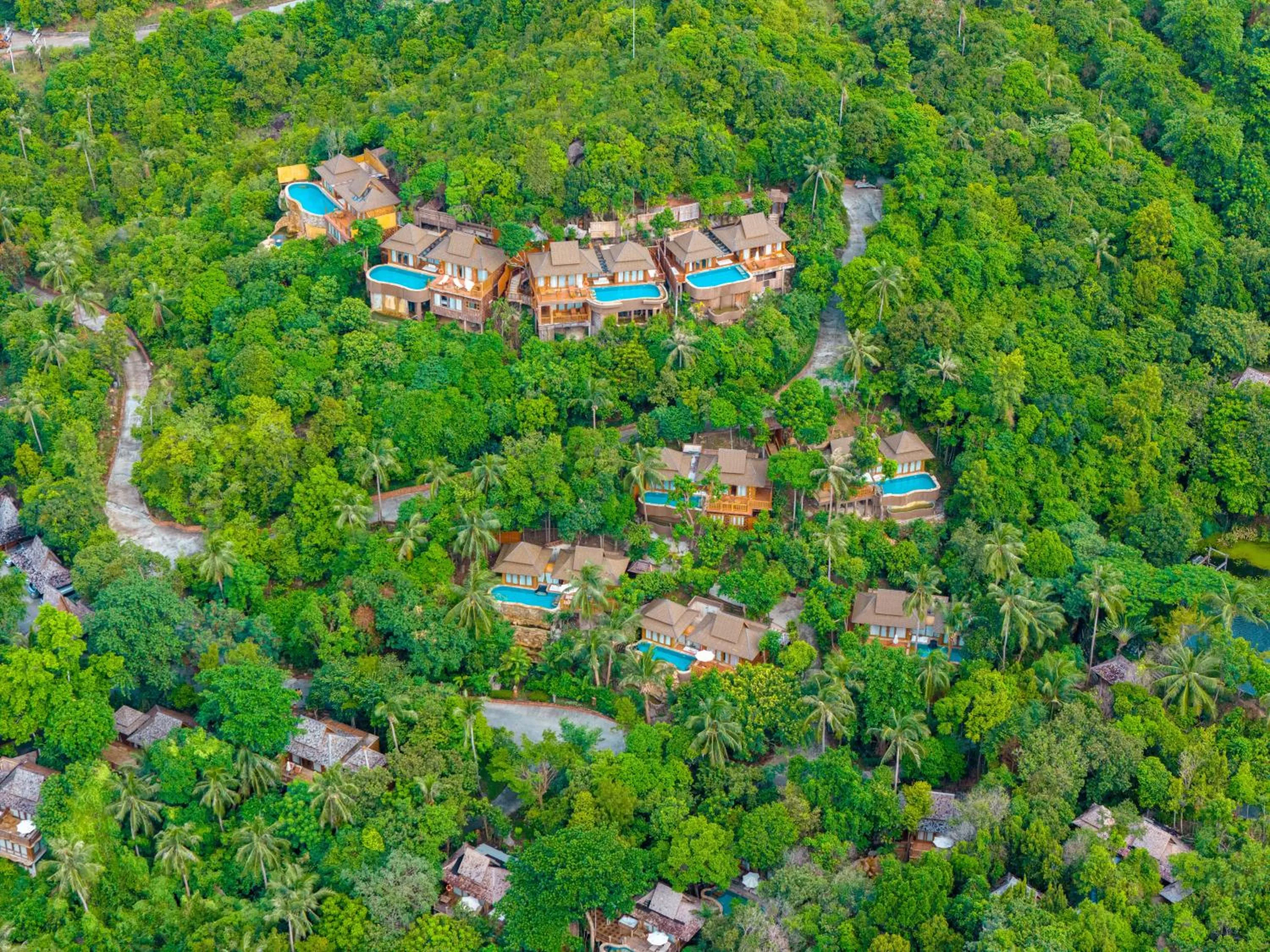 Bird's eye view in Santhiya Koh Phangan Resort and Spa