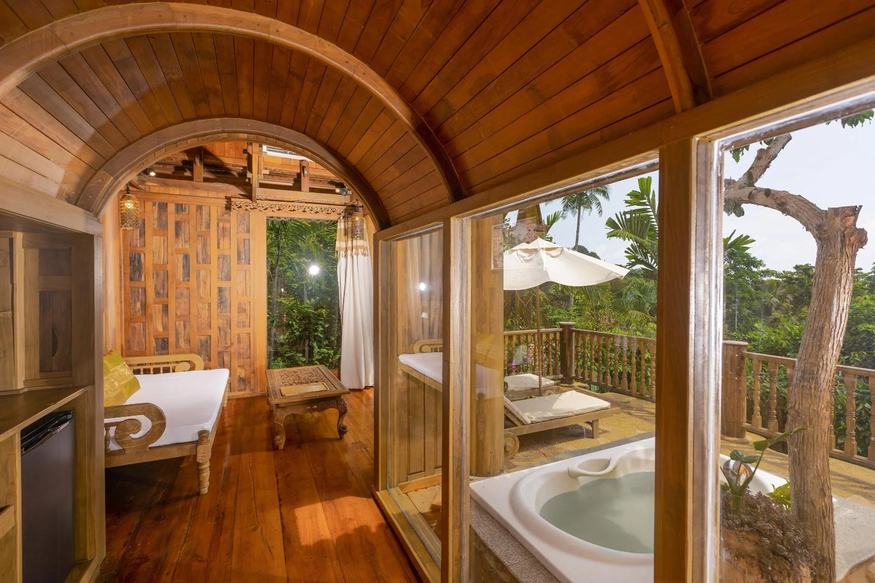 Living room, Bed in Santhiya Koh Phangan Resort and Spa