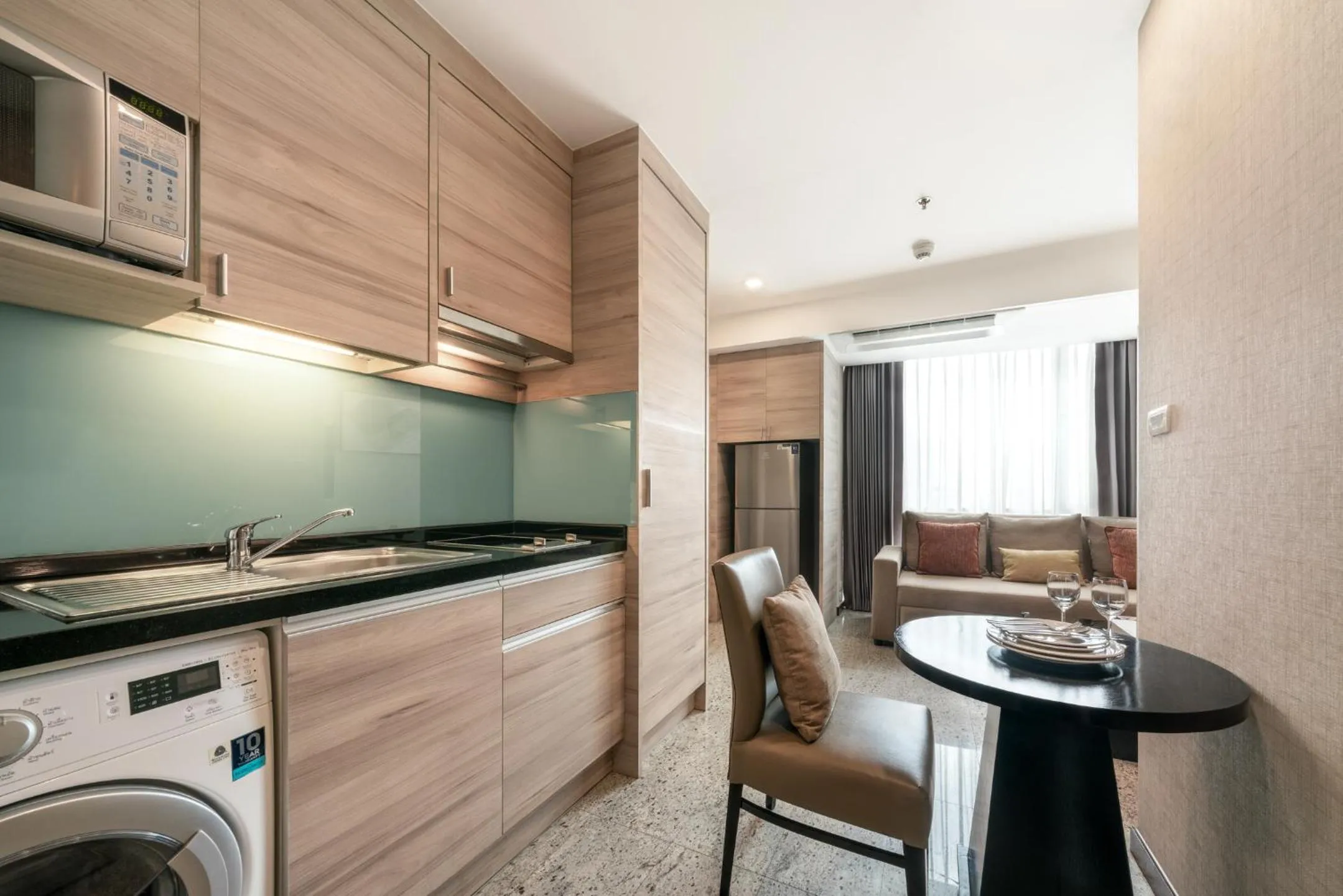 Kitchen or kitchenette in Adelphi Suites Bangkok