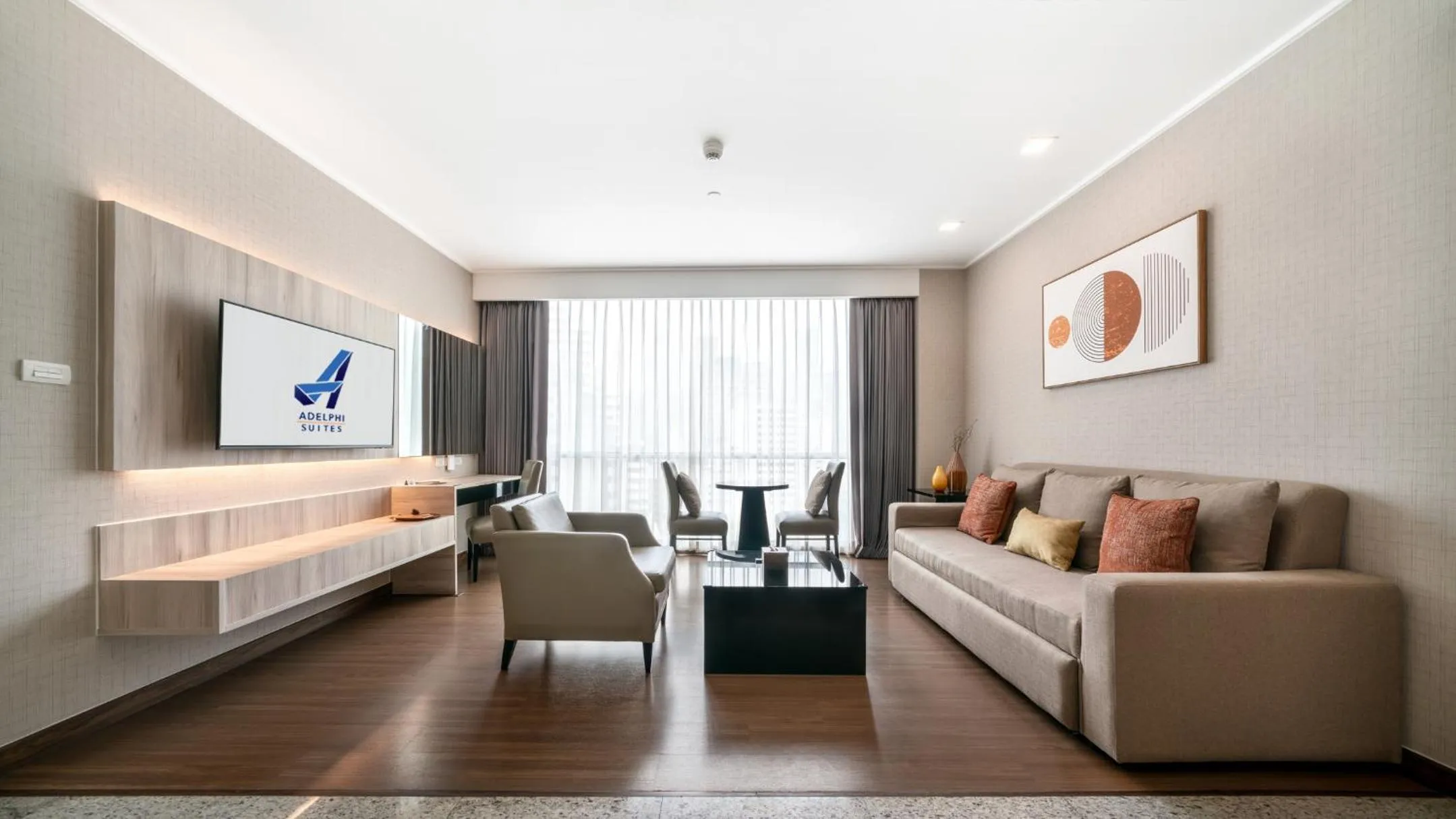 Living room in Adelphi Suites Bangkok
