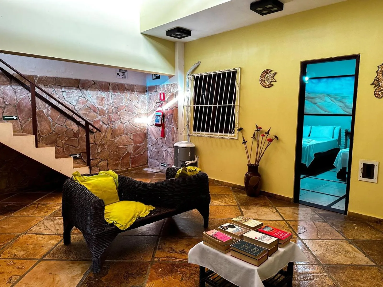 Seating area in Pousada Alternativa