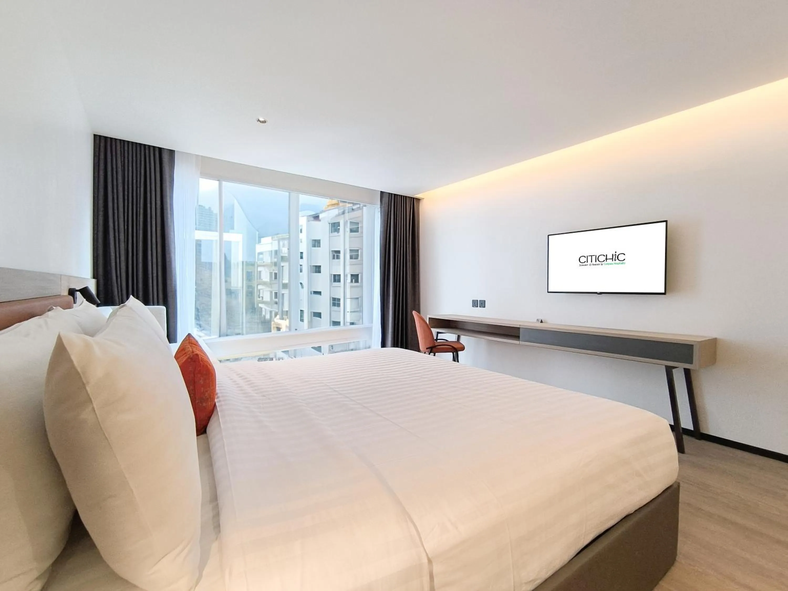 Bedroom, Bed in Citichic Sukhumvit 13 by Compass Hospitality - Newly Renovated
