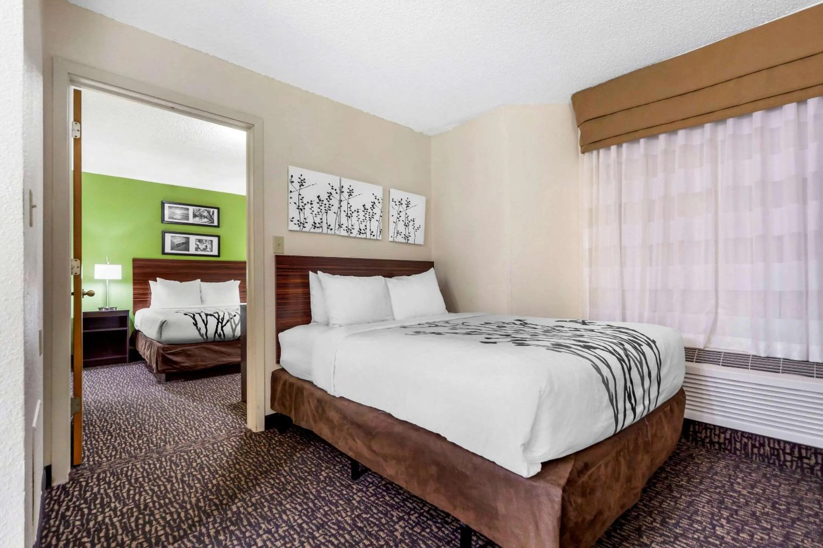 Photo of the whole room, Bed in Sleep Inn & Suites Omaha Airport