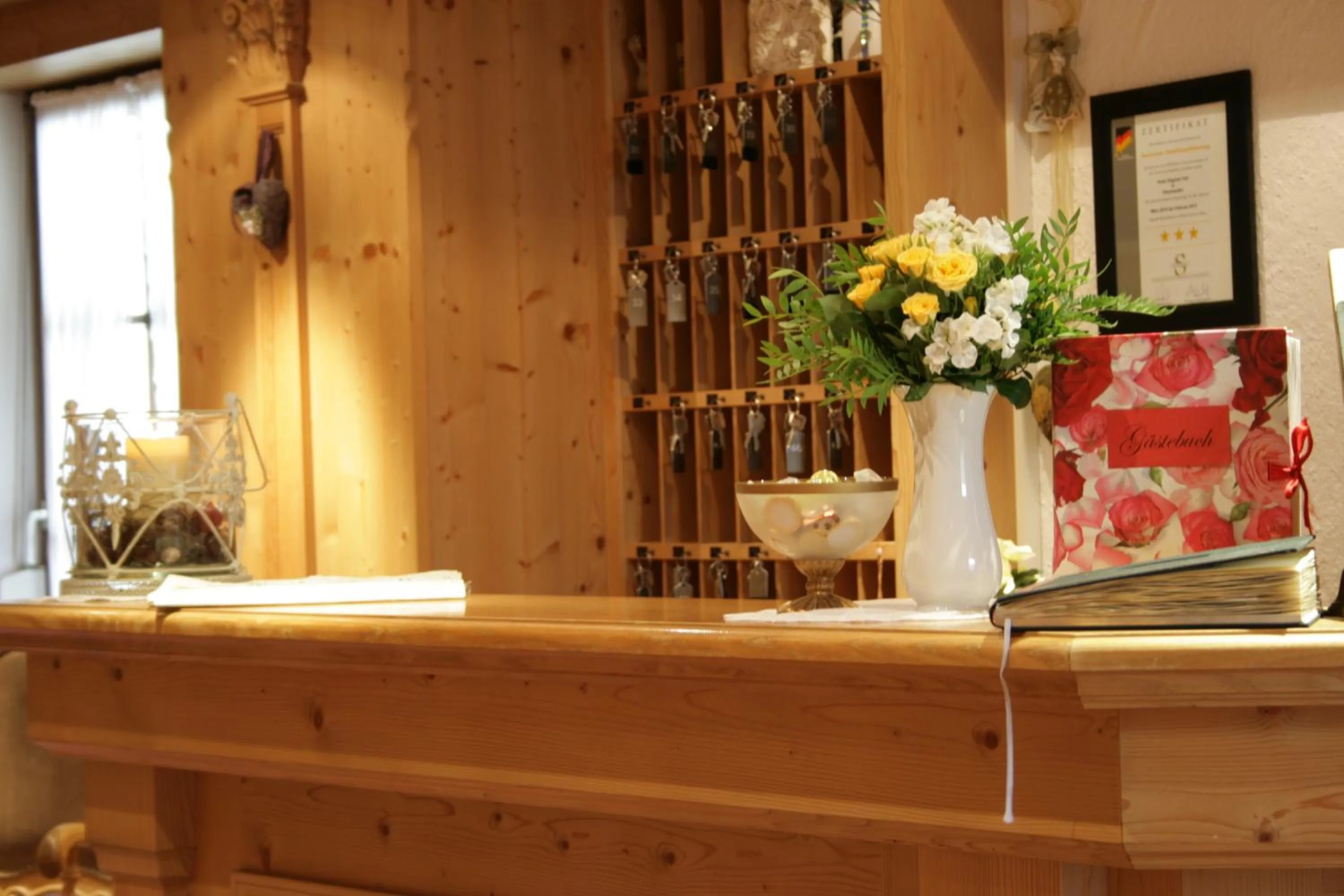 Lobby or reception in Hotel Allgäuer Hof