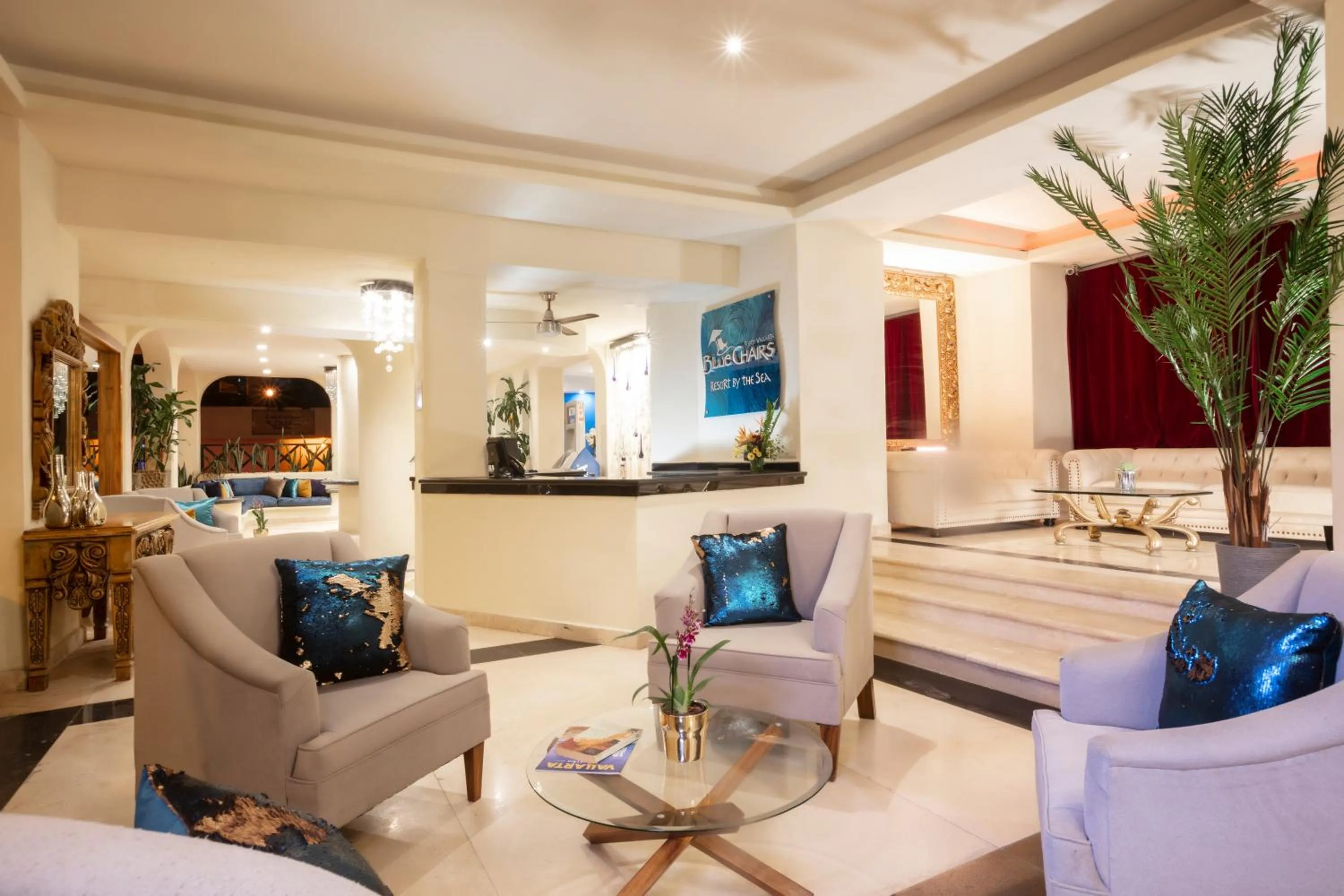 Lobby or reception in Blue Chairs Beachfront Resort Puerto Vallarta - Adults Only