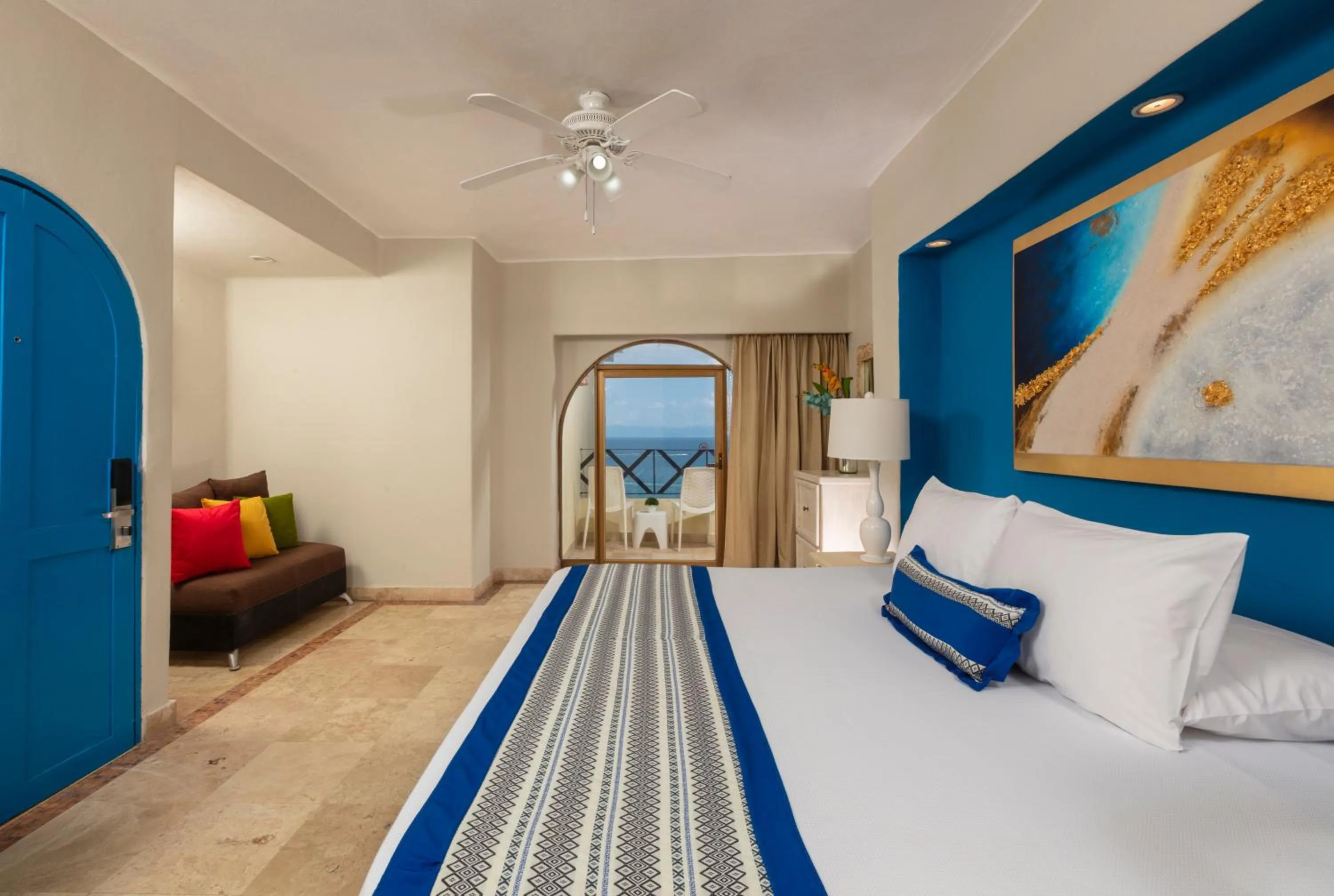Photo of the whole room, Bed in Blue Chairs Beachfront Resort Puerto Vallarta - Adults Only