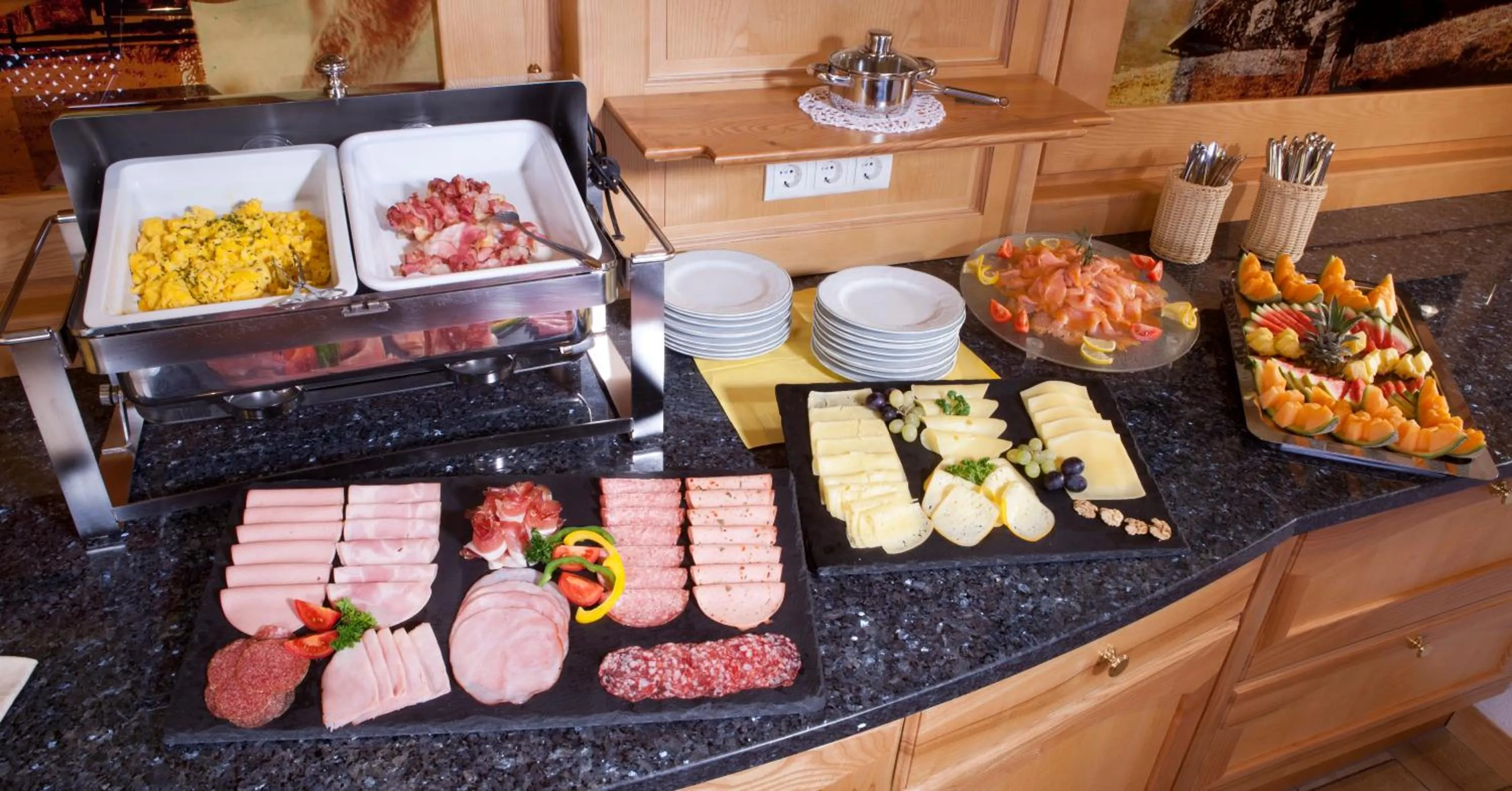 Buffet breakfast in Hotel Waldfrieden