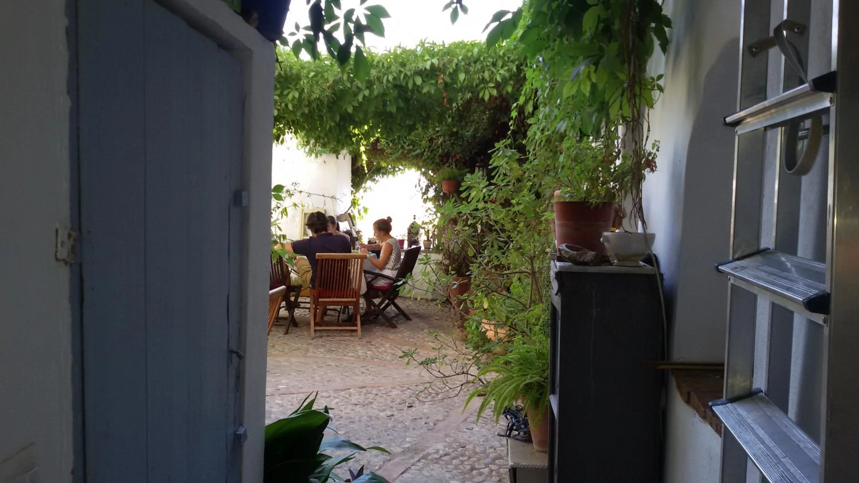 Patio in La Casa de Bovedas Charming Inn