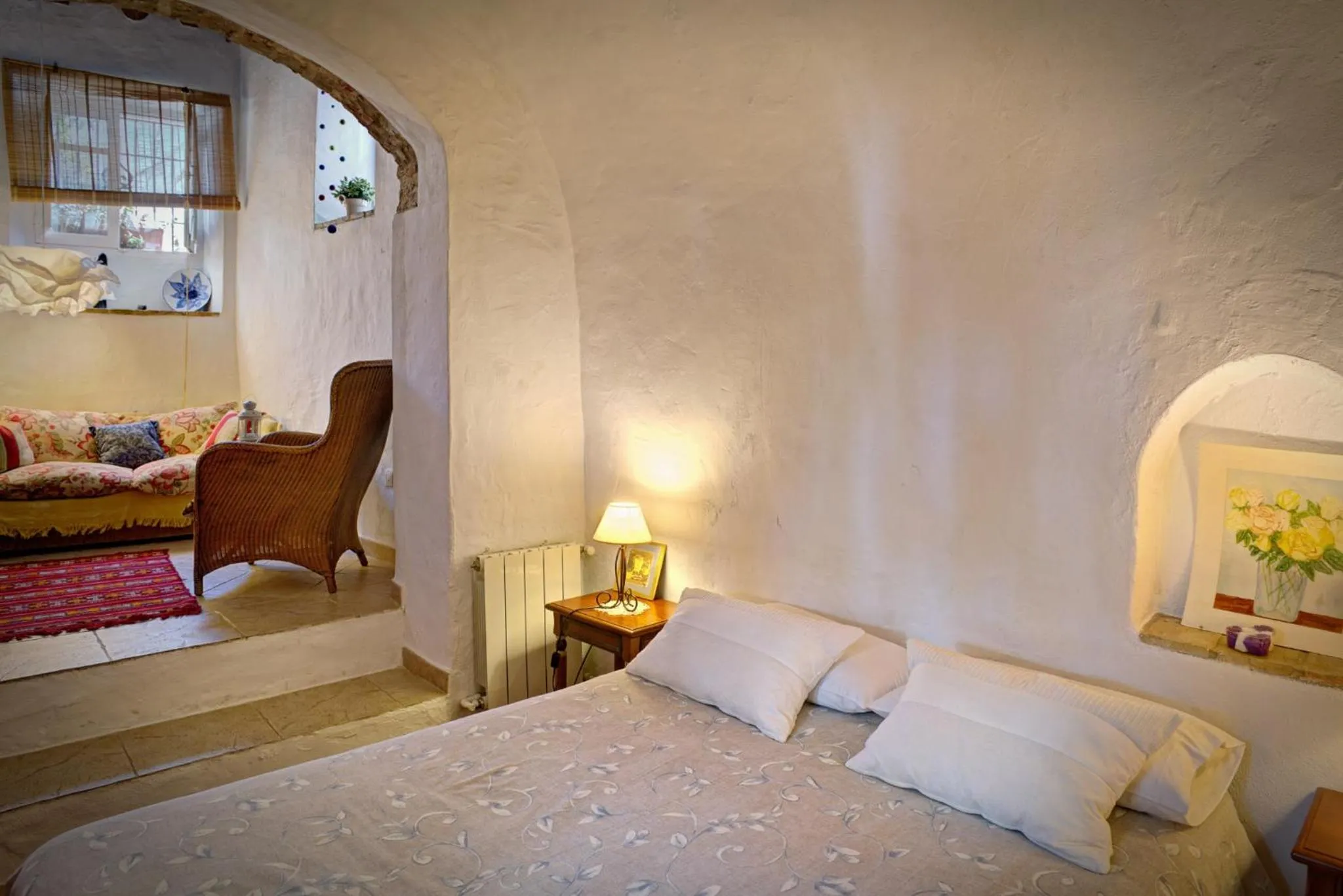 Bed in La Casa de Bovedas Charming Inn