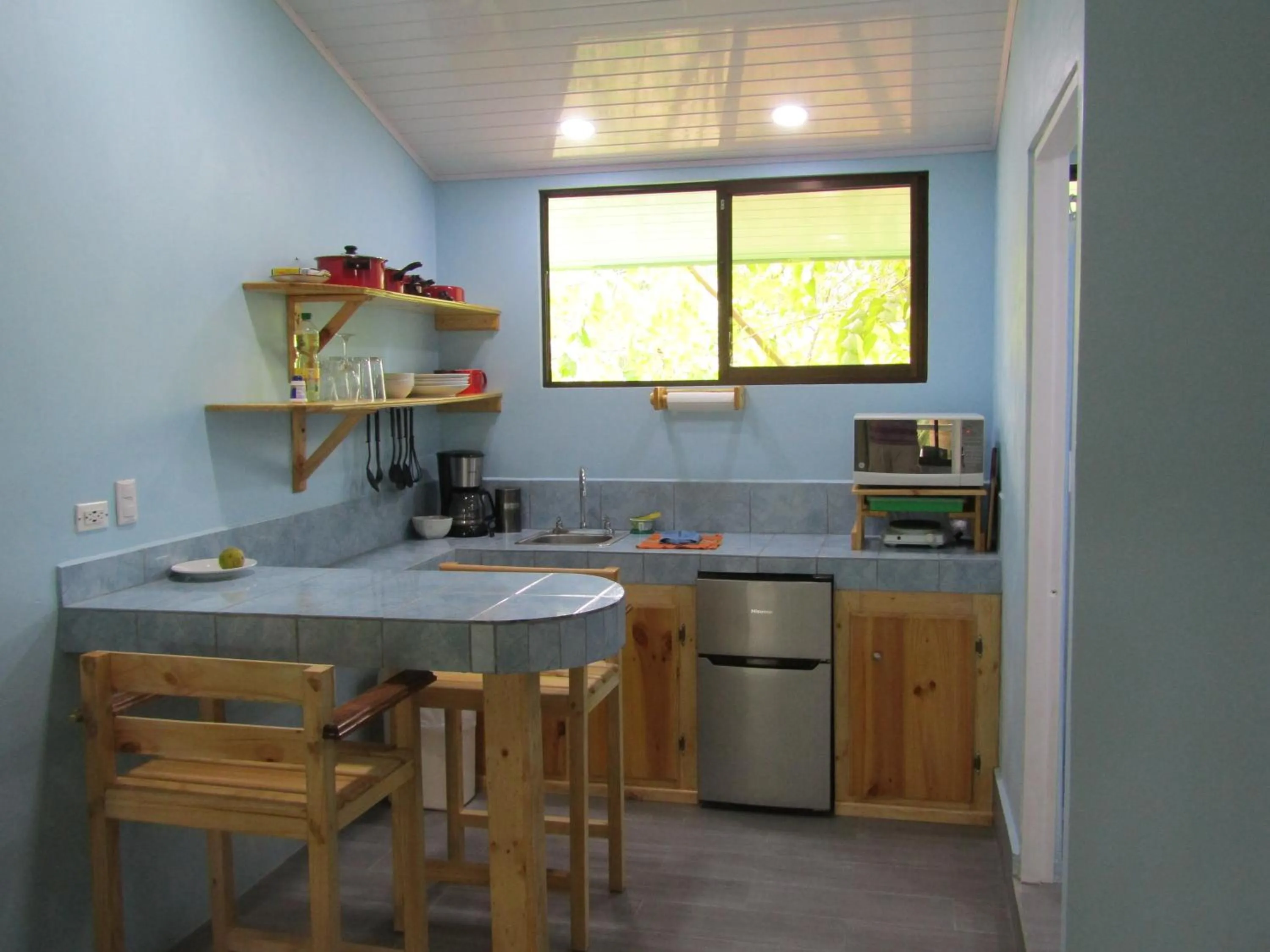 Kitchen or kitchenette in Peace of Paradise Breakfast Included Free Manuel Antonio Park Tour