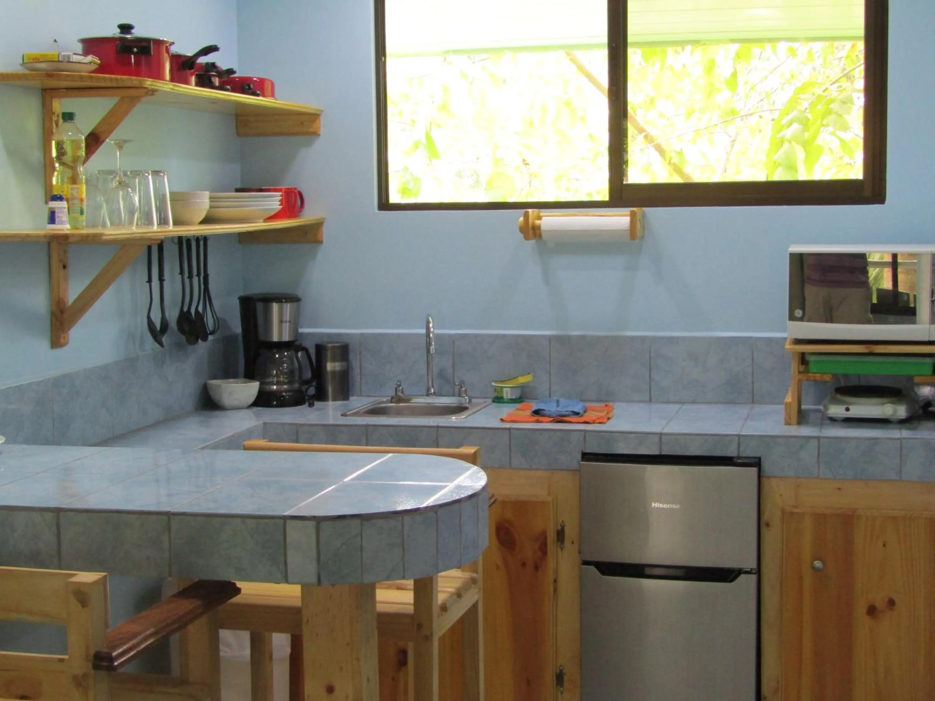 Kitchen or kitchenette in Peace of Paradise Breakfast Included Free Manuel Antonio Park Tour