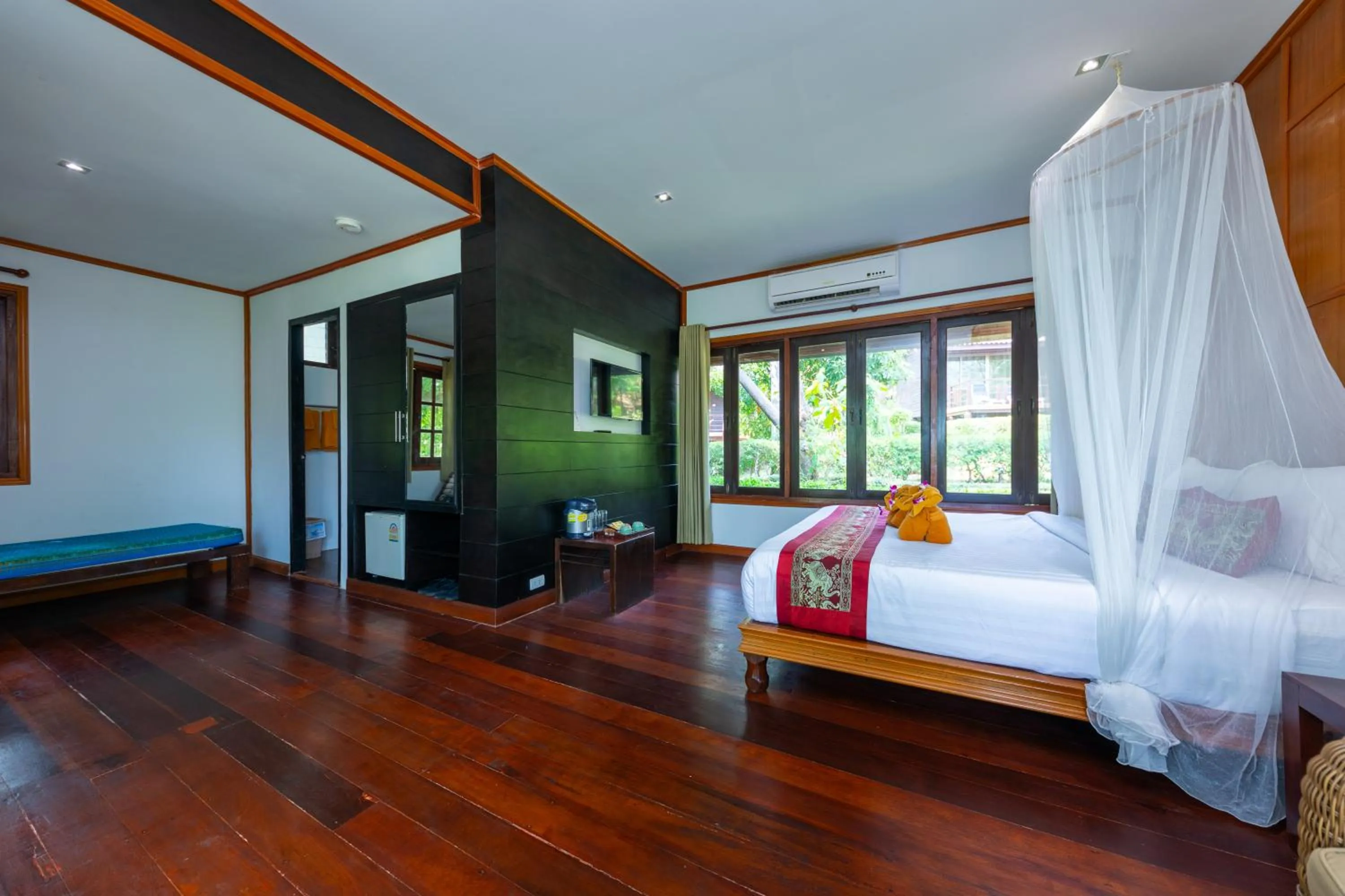 wardrobe, Bed in Phi Phi Natural Resort