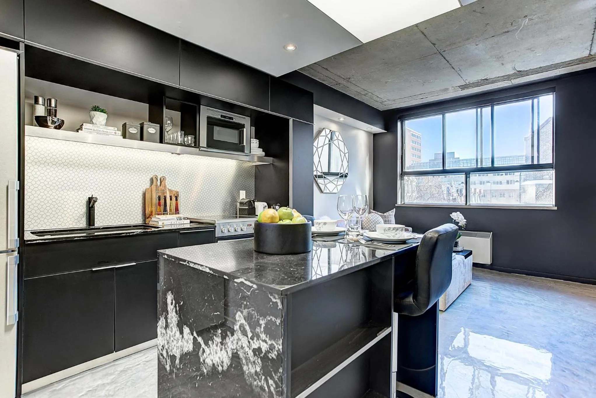 Kitchen or kitchenette in Pierce Boutique Apartments by Simplissimmo