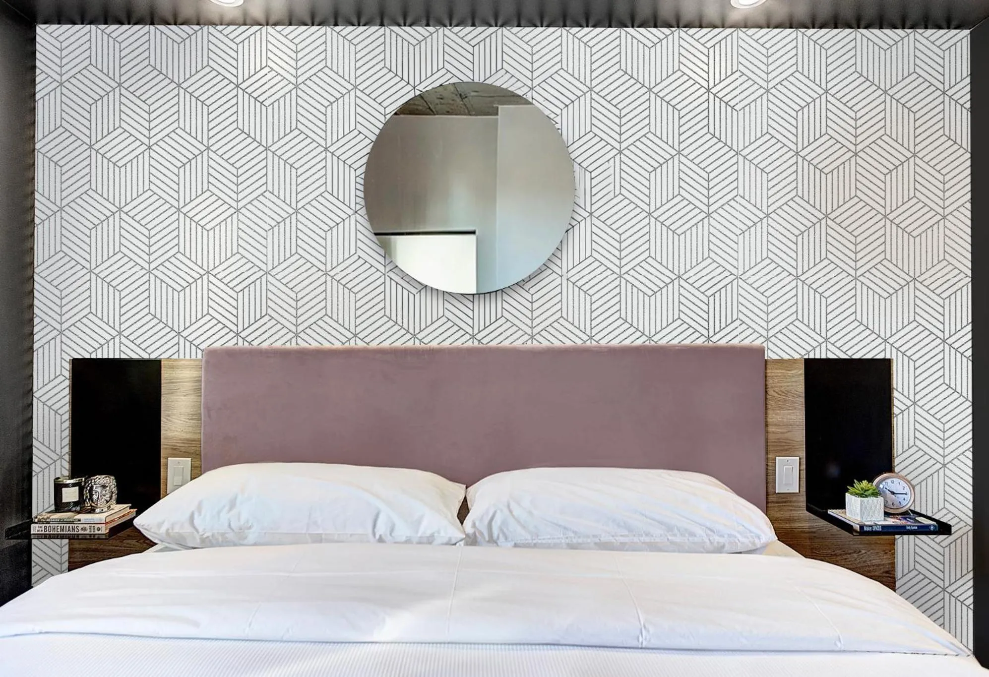 Bed in Pierce Boutique Apartments by Simplissimmo