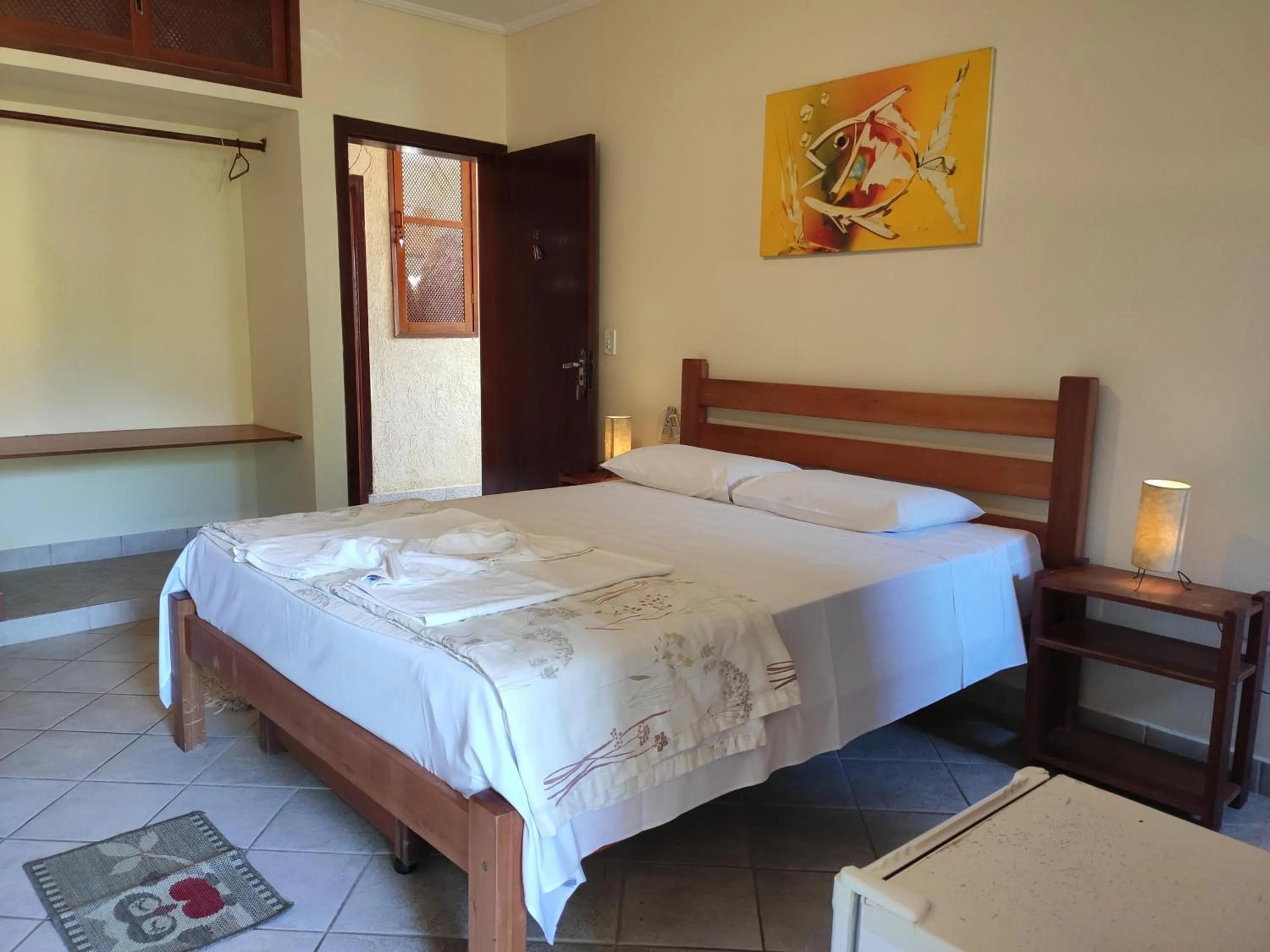 Bedroom, Bed in Pousada Casa na Praia