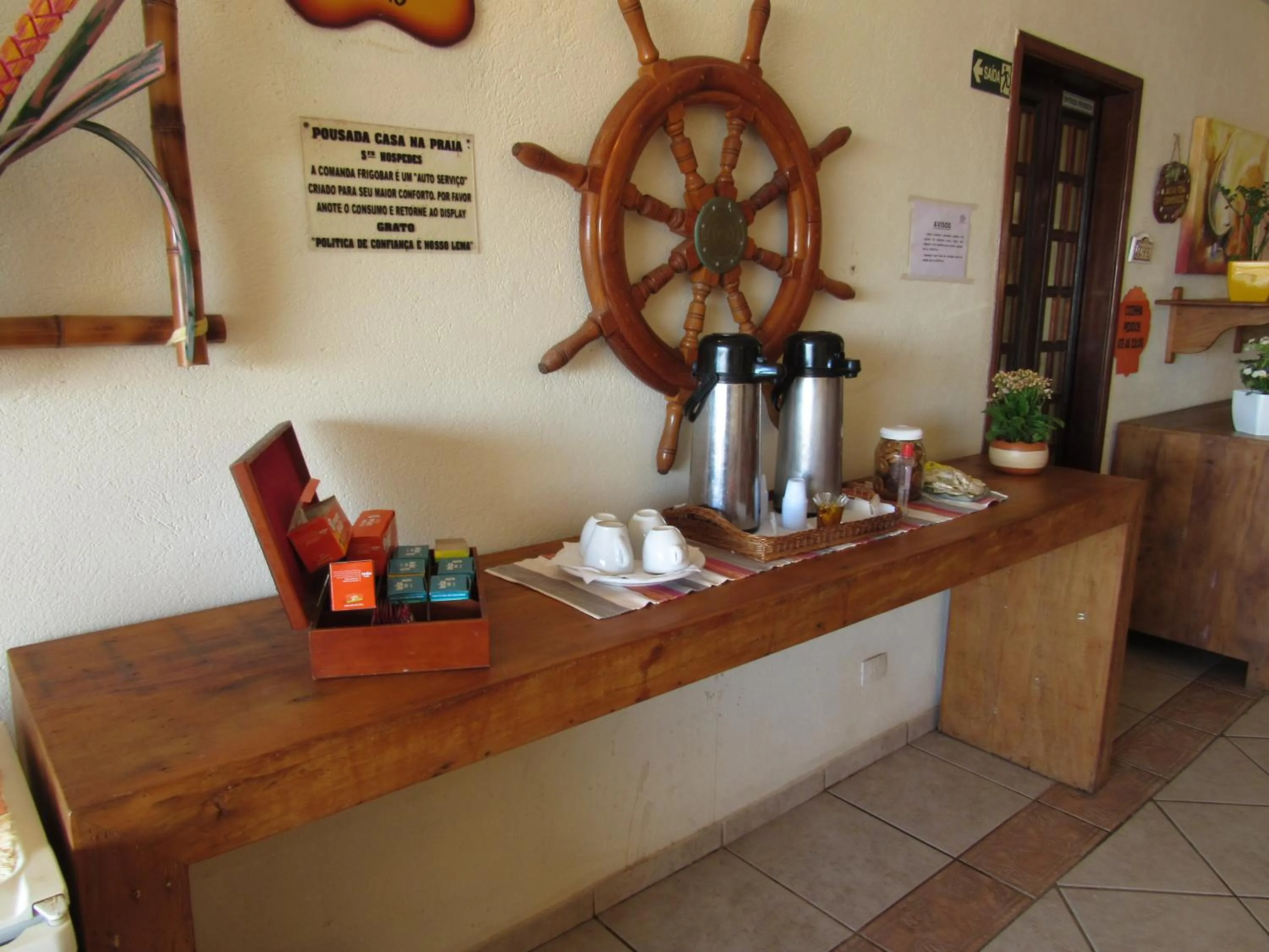 Decorative detail in Pousada Casa na Praia