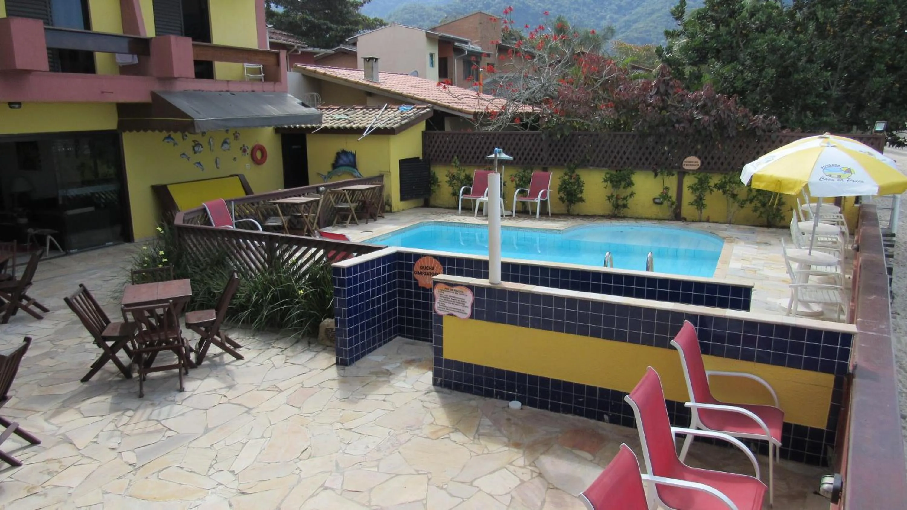 Pool view in Pousada Casa na Praia