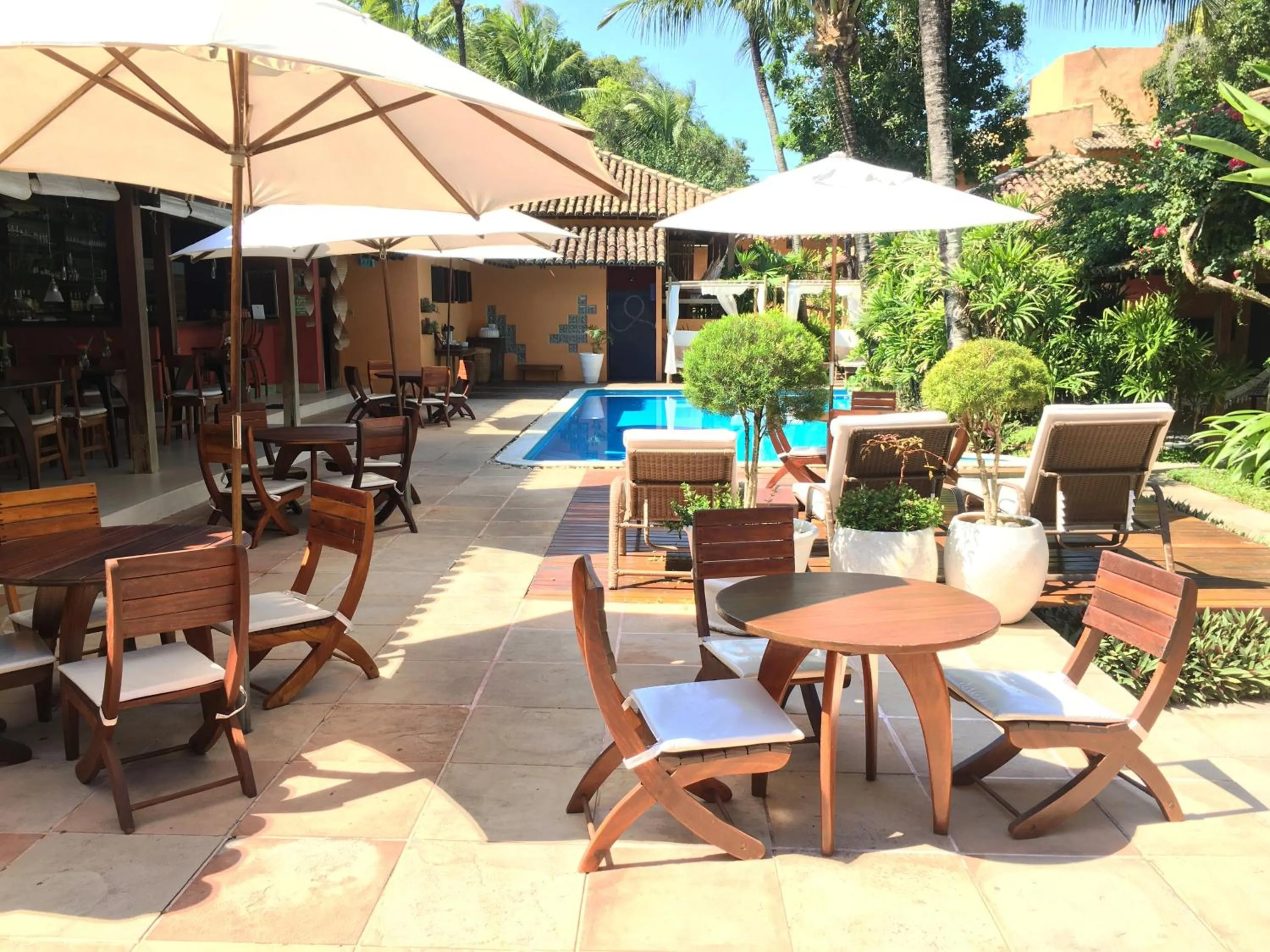 Pool view in Hotel Pousada Coqueiros
