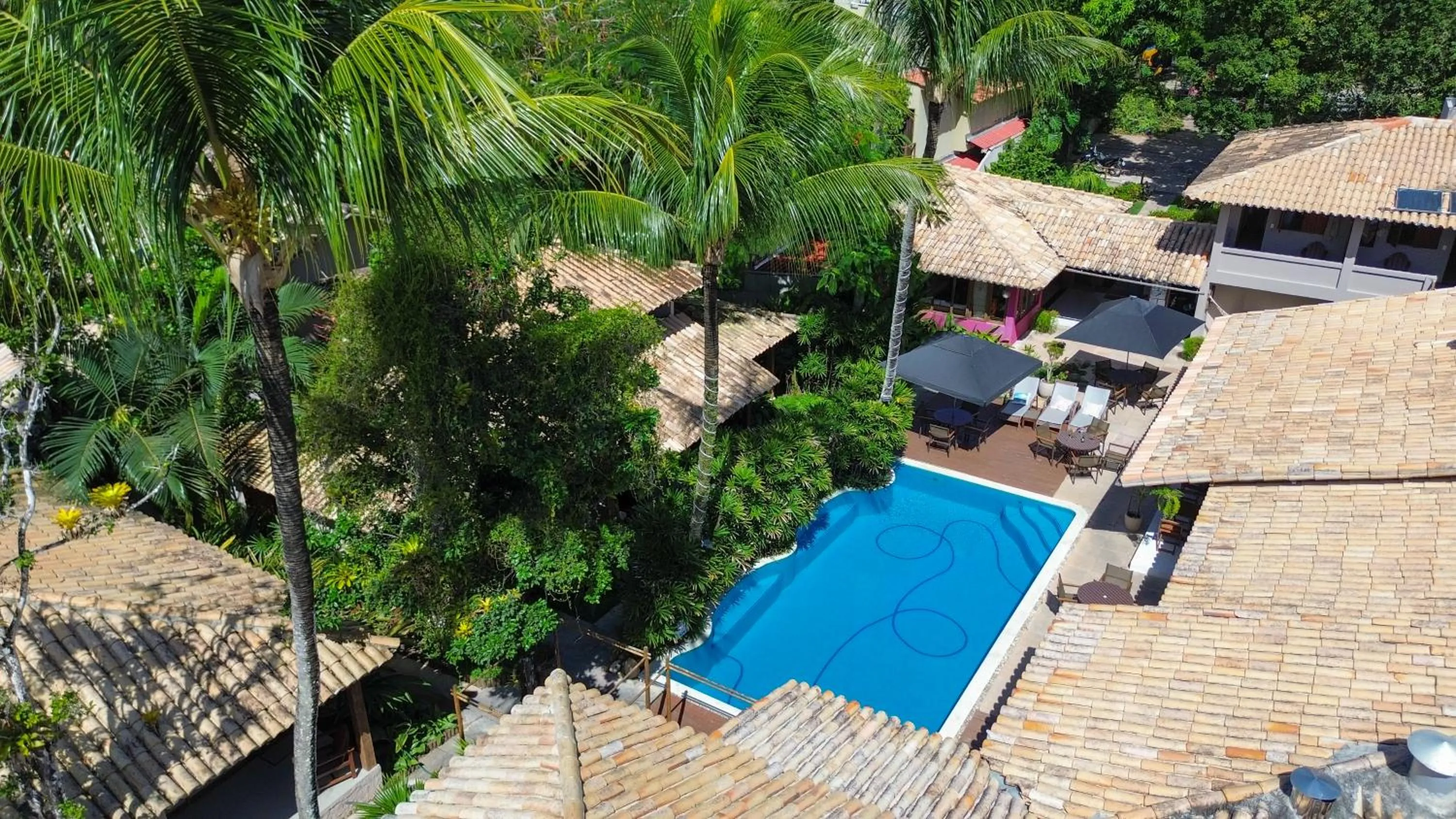 Pool view in Hotel Pousada Coqueiros