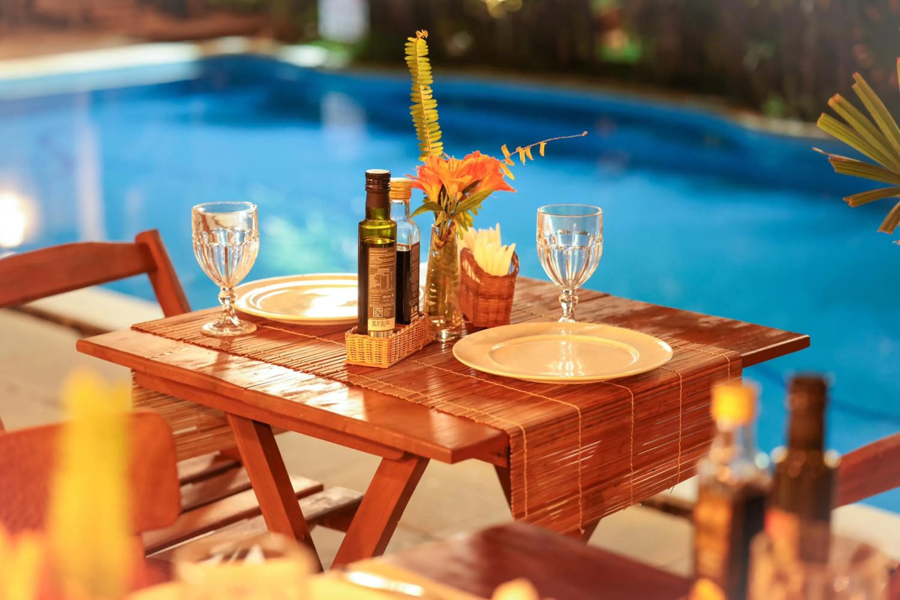 Pool view in Hotel Pousada Coqueiros