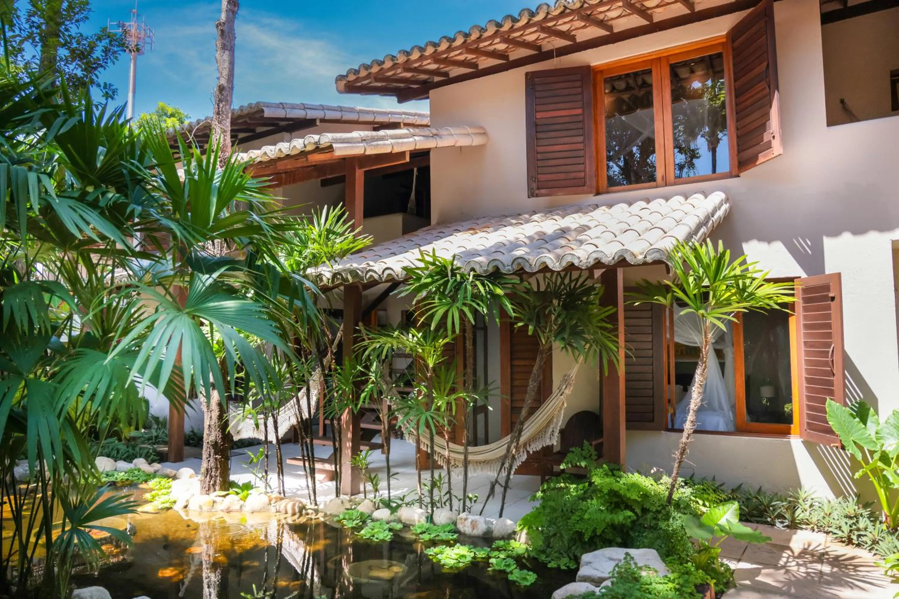 Garden view in Hotel Pousada Coqueiros