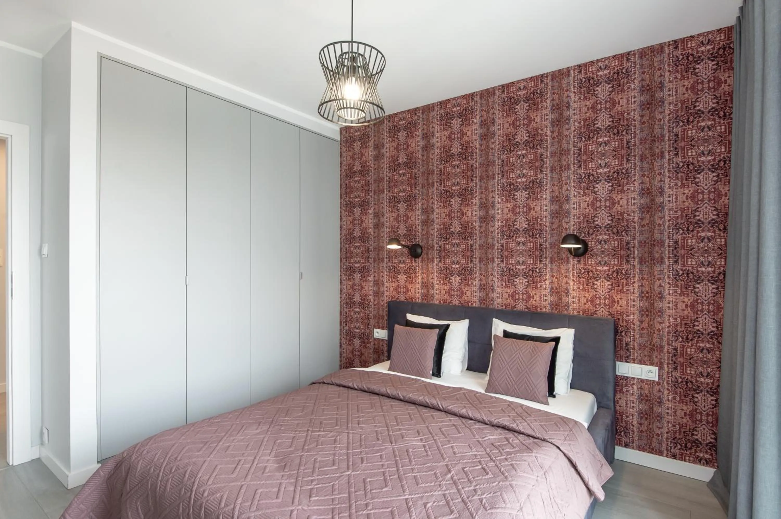 Bed in Super-Apartamenty International Fair